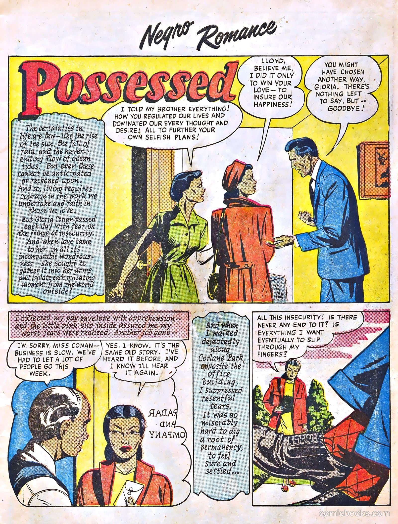 Negro Romance #4 (1955) — page 3 of 37