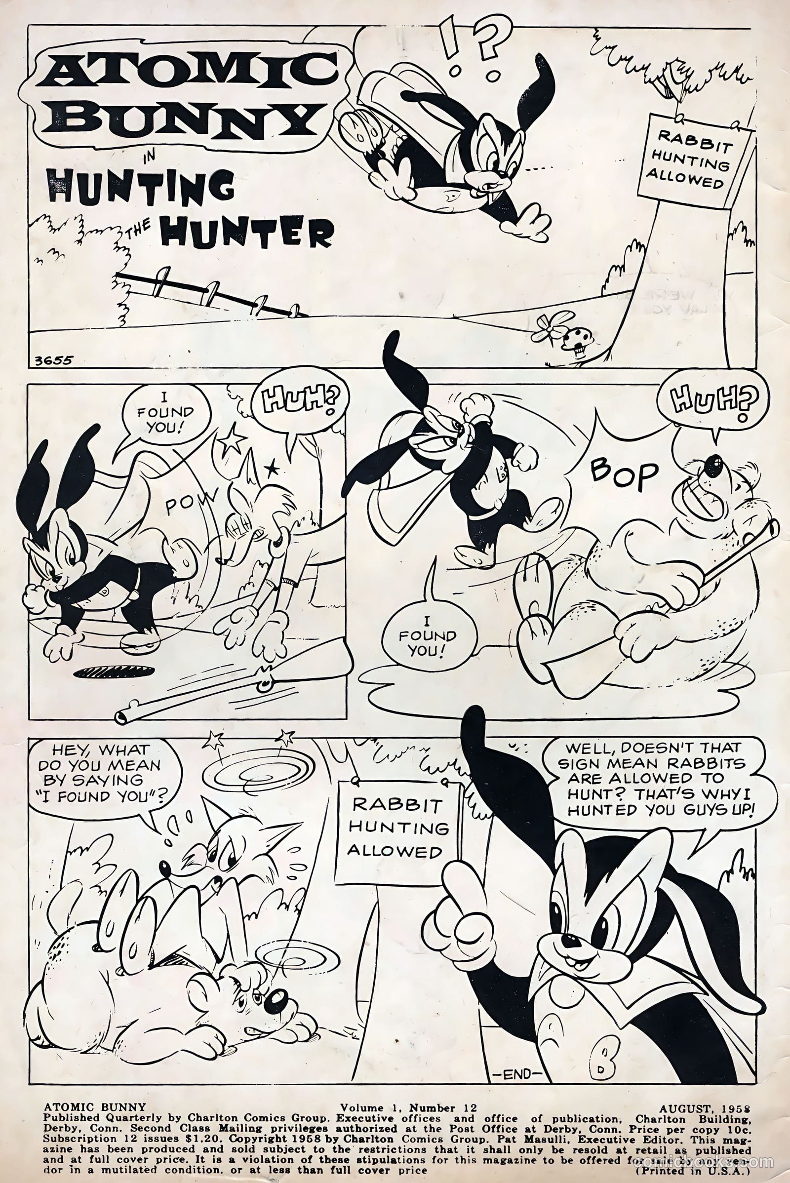 Atomic Bunny #12 (1958) — page 2 of 36