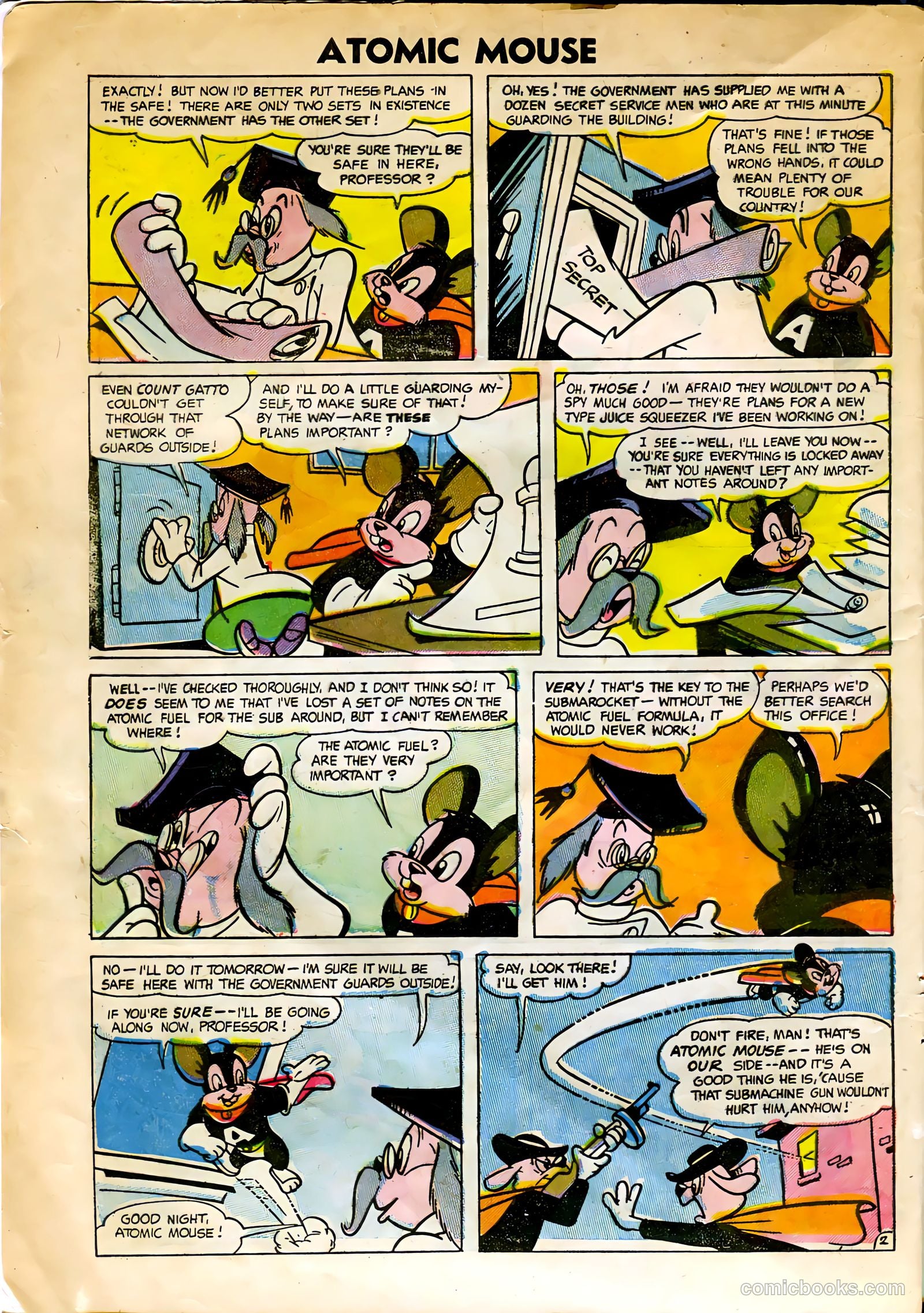 Atomic Mouse #10 (1954) — page 4 of 36