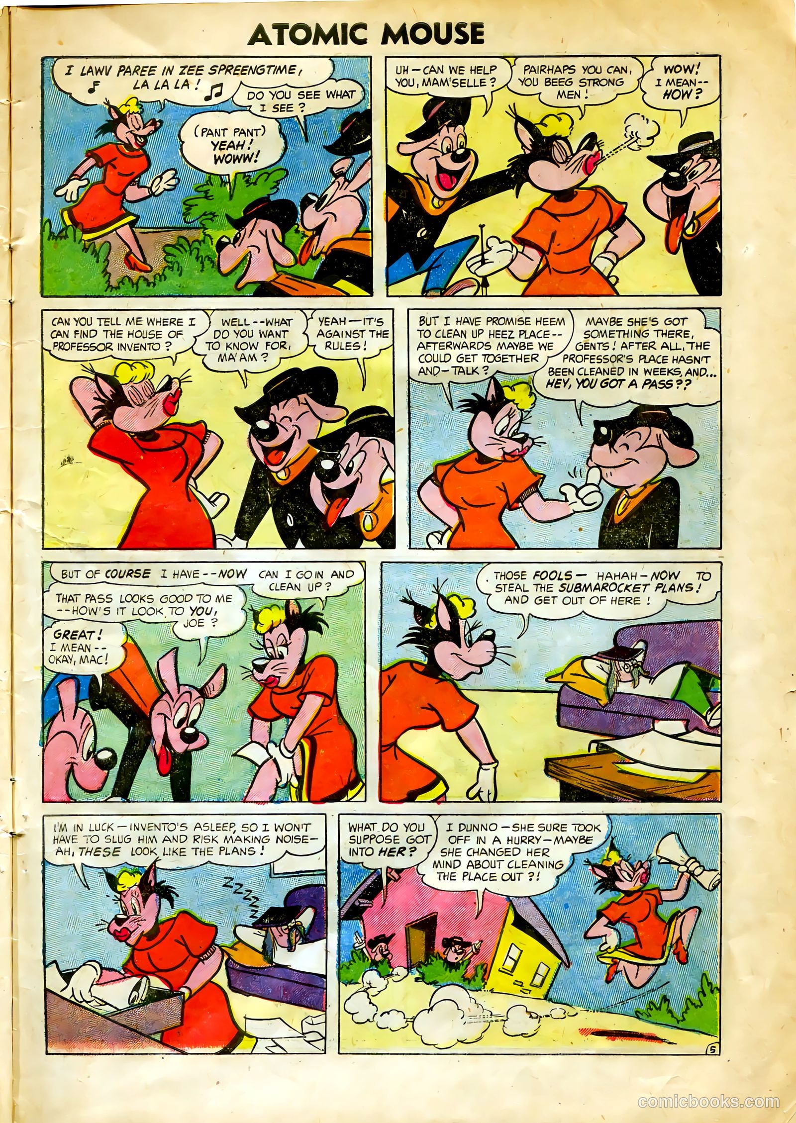Atomic Mouse #10 (1954) — page 7 of 36
