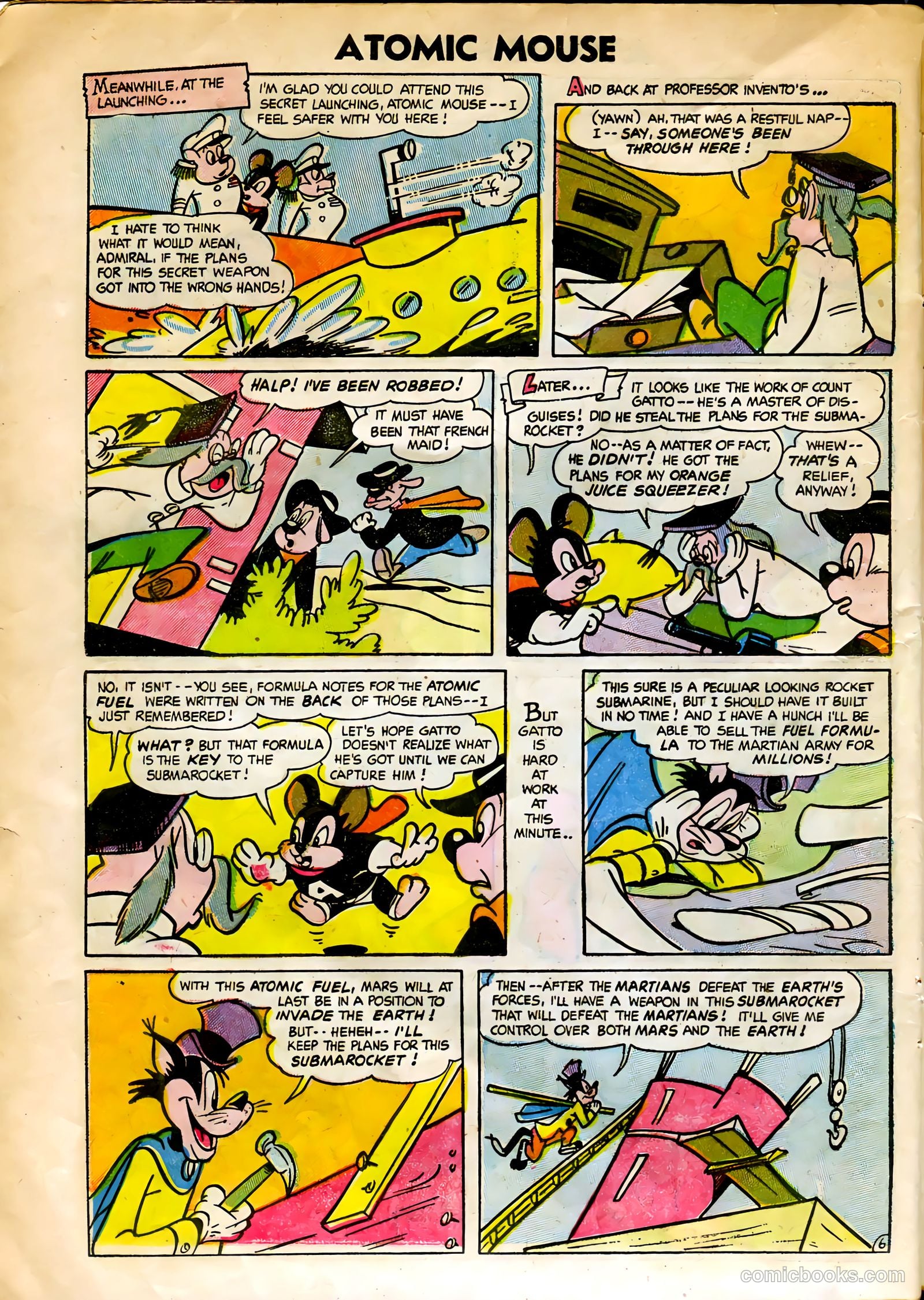 Atomic Mouse #10 (1954) — page 8 of 36