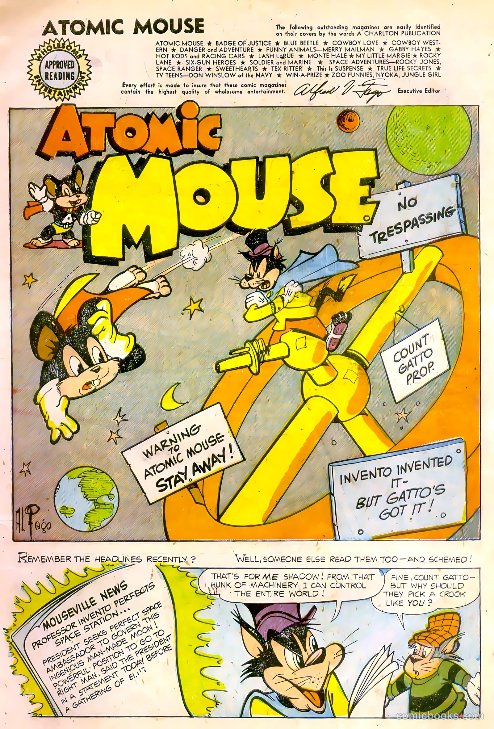 Atomic Mouse #12 (1955) — page 3 of 36