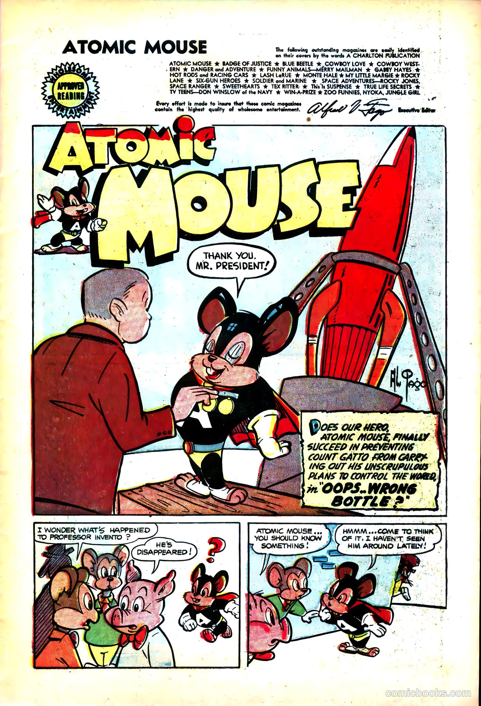 Atomic Mouse #13 (1955) — page 3 of 36