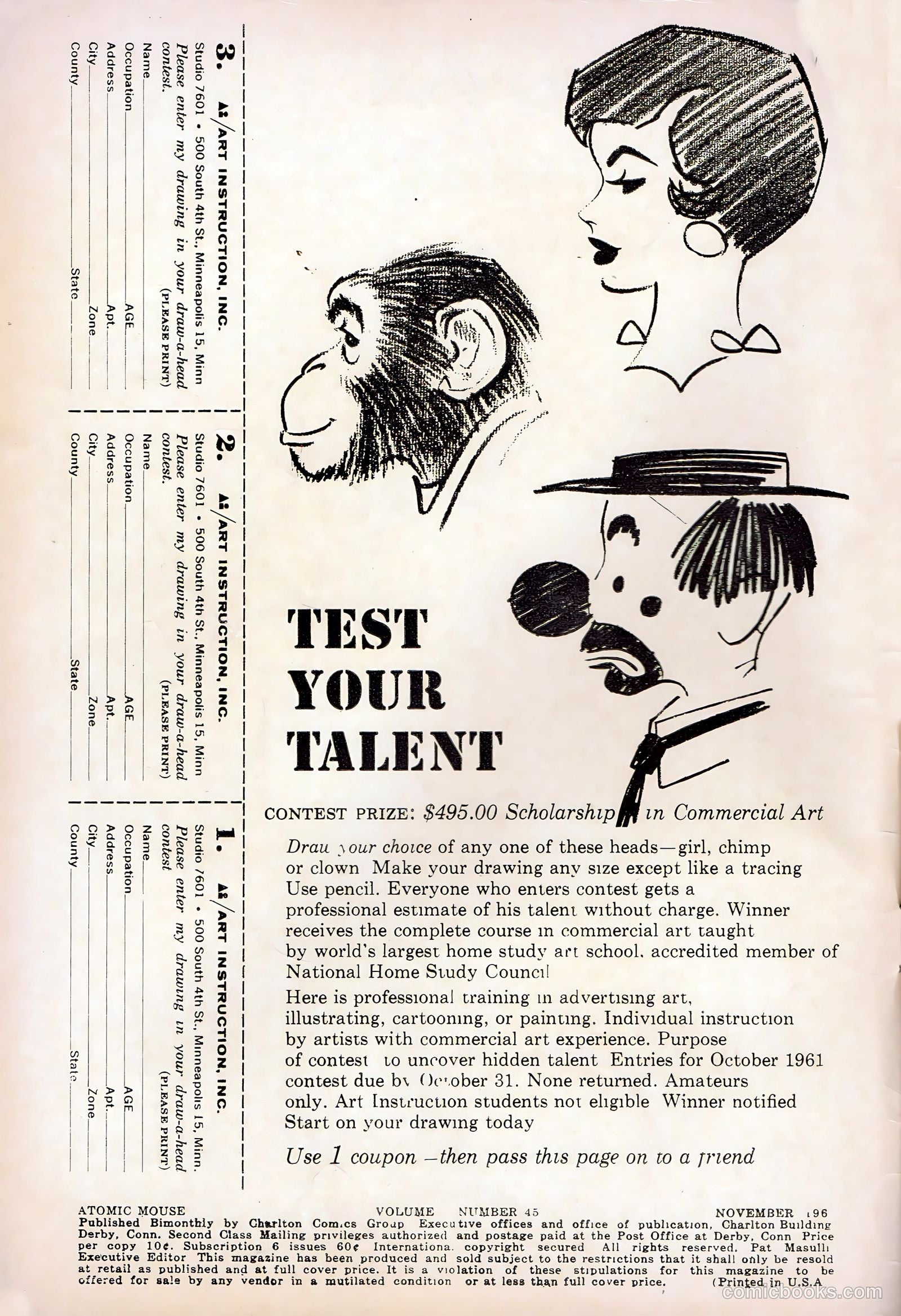 Atomic Mouse #45 (1961) — page 2 of 36