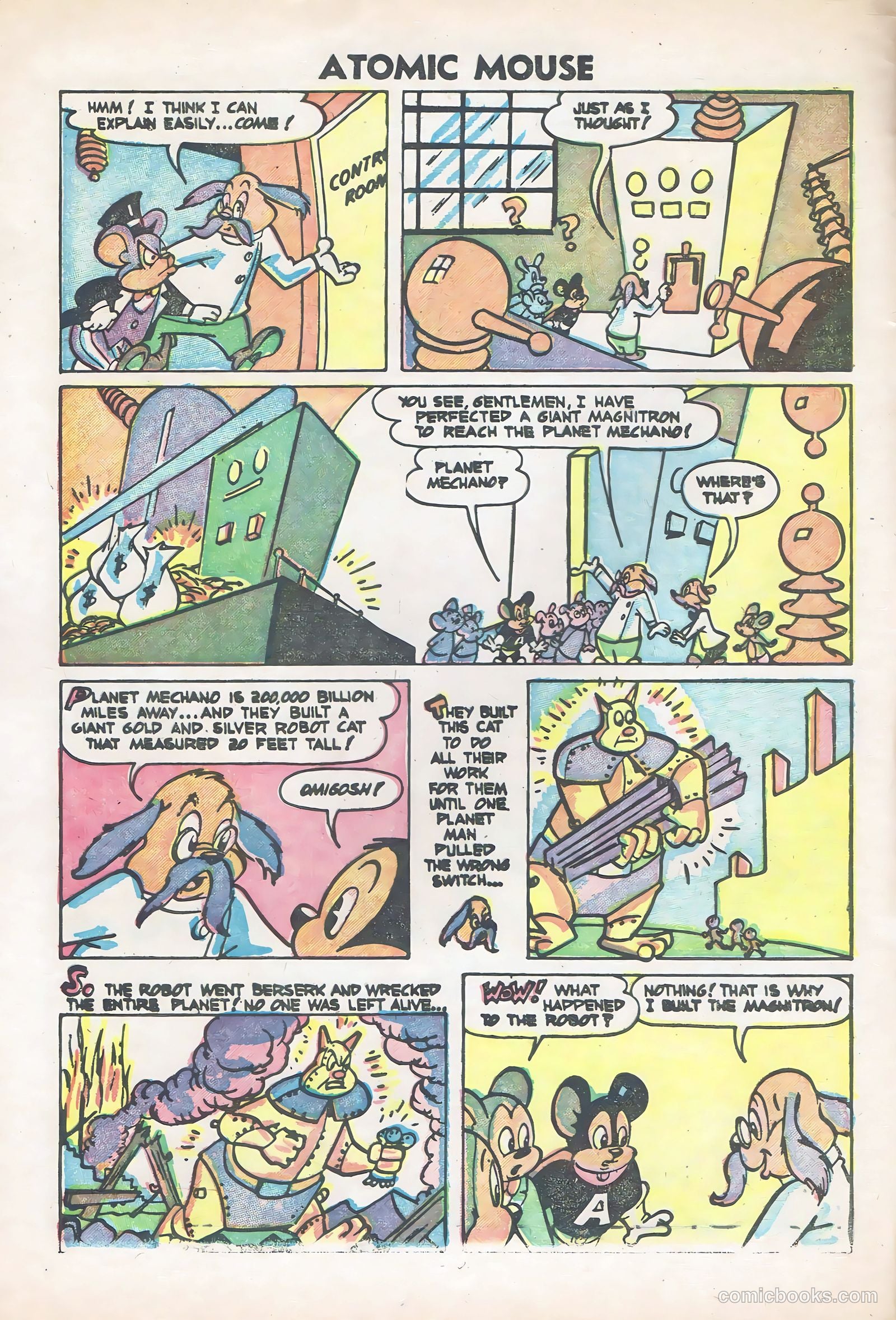 Atomic Mouse #6 (1954) — page 8 of 36