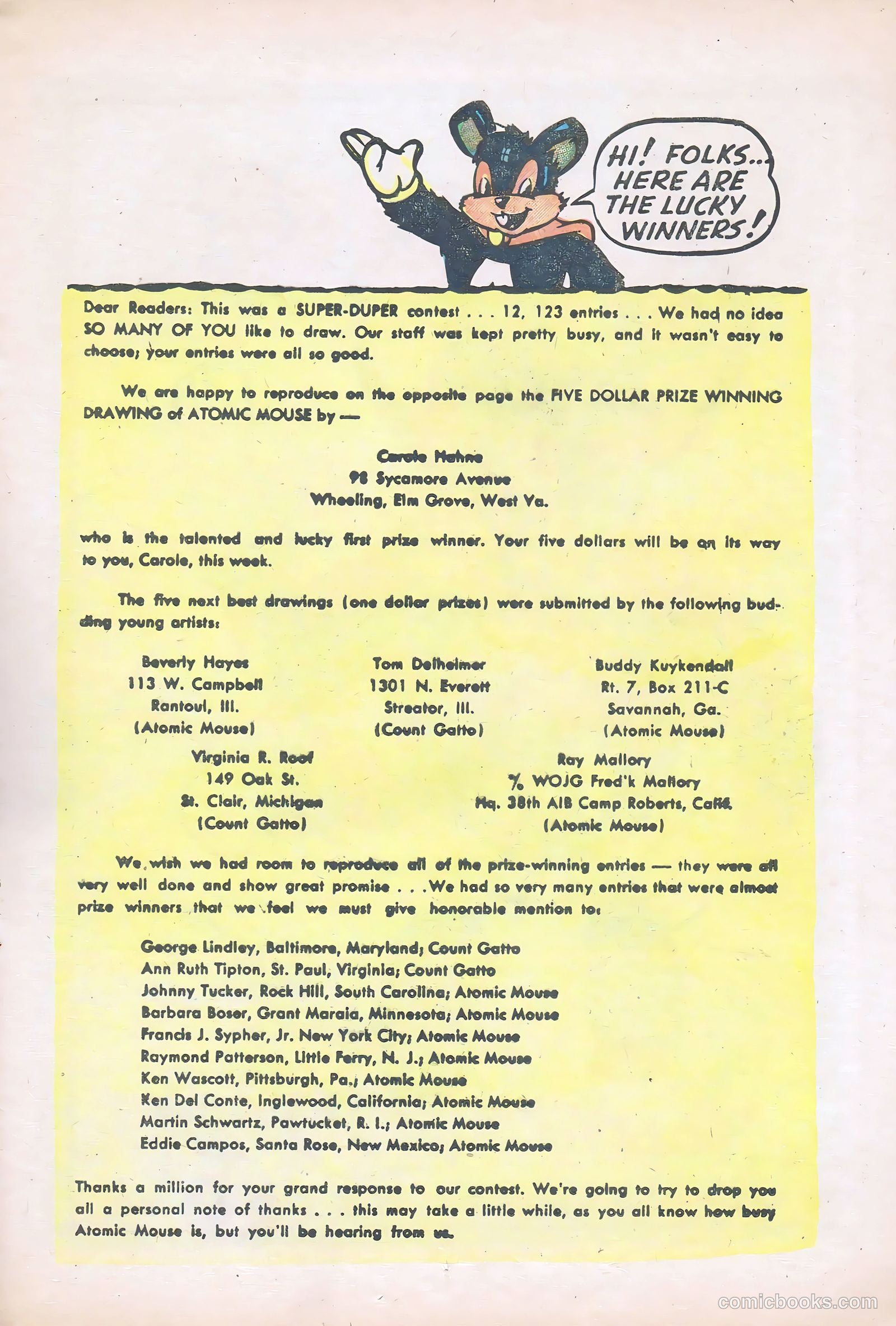 Atomic Mouse #6 (1954) — page 17 of 36