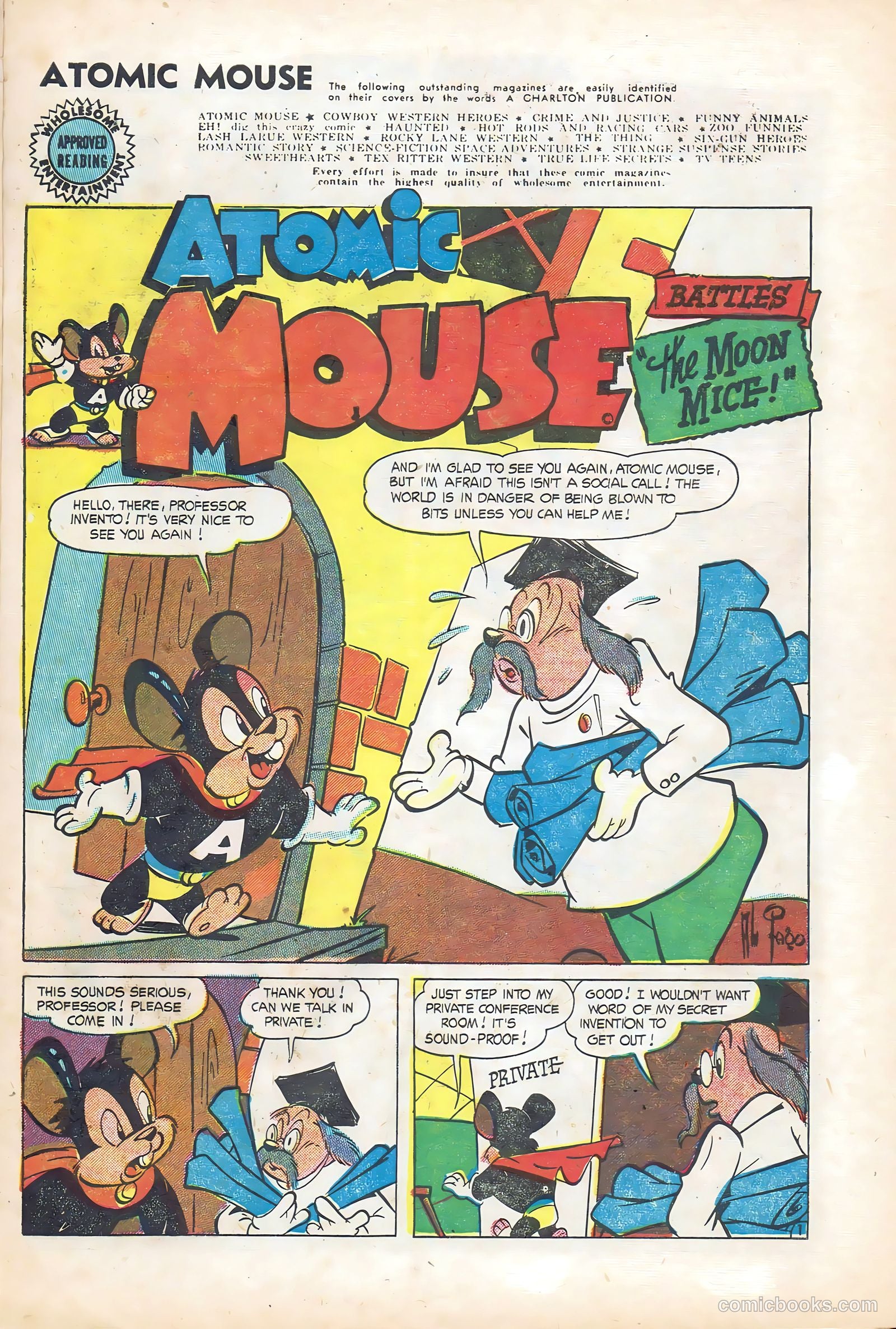 Atomic Mouse #8 (1954) — page 3 of 36