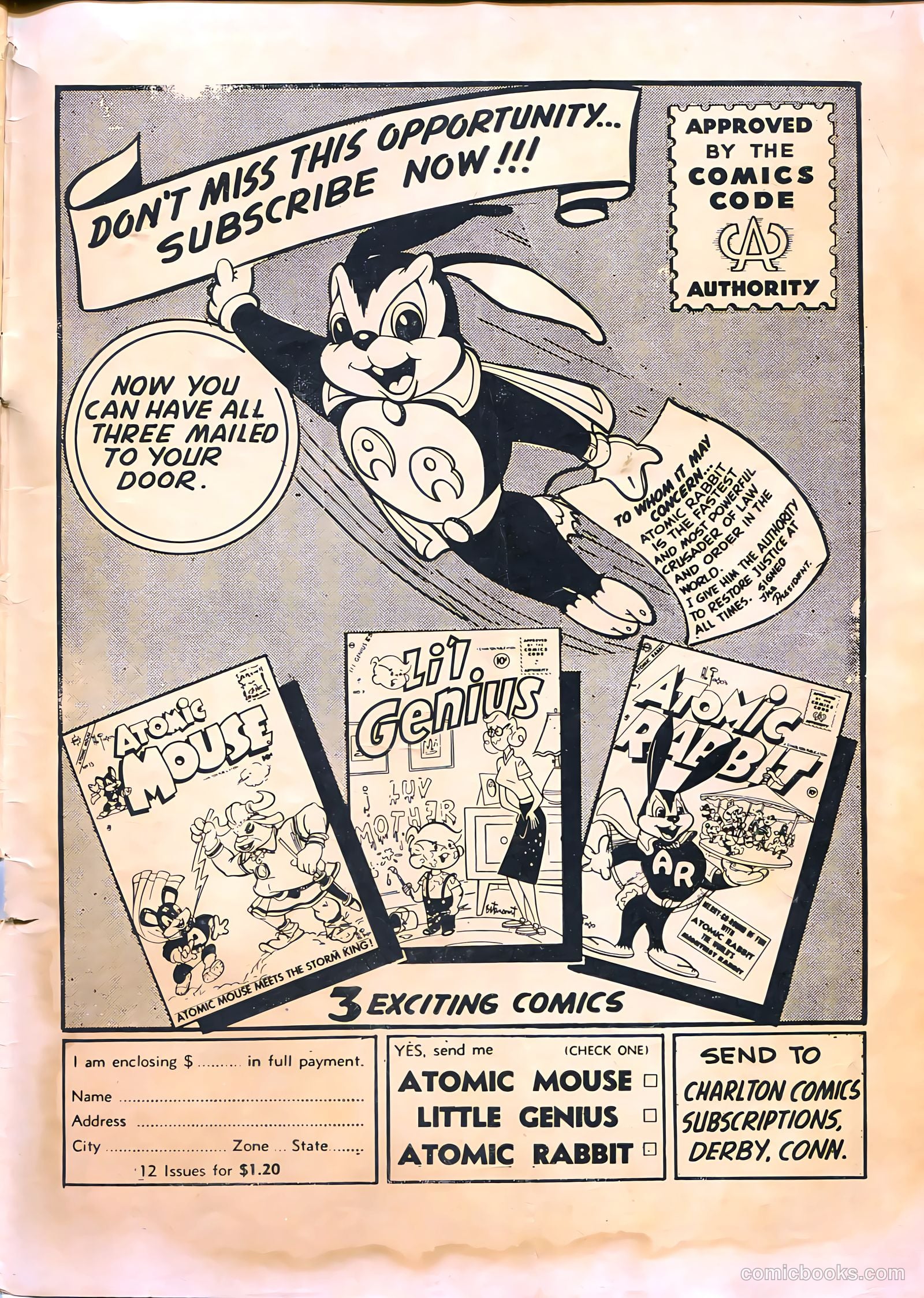 Atomic Rabbit #2 (1955) — page 35 of 36