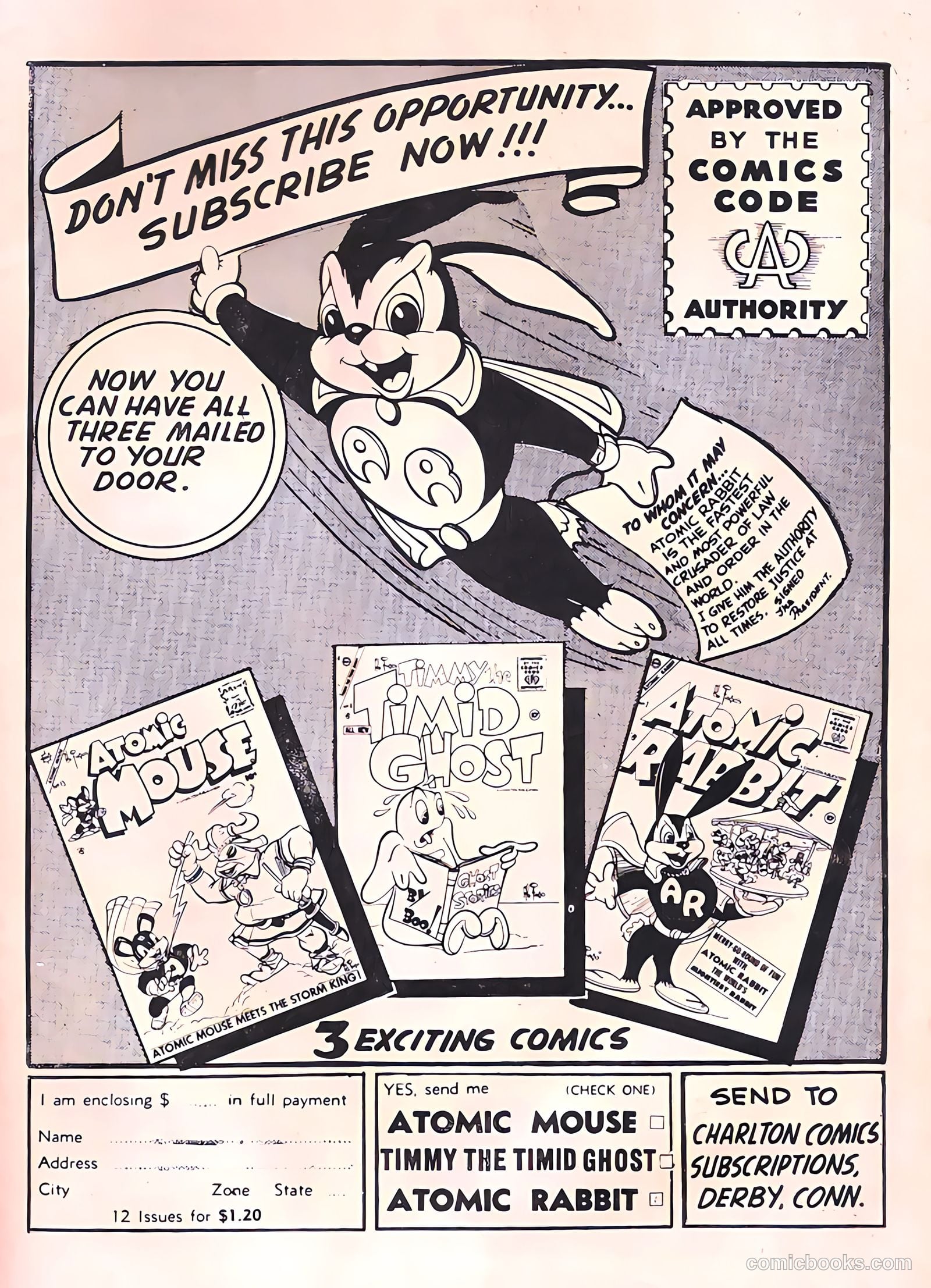 Atomic Rabbit #3 (1956) — page 35 of 36