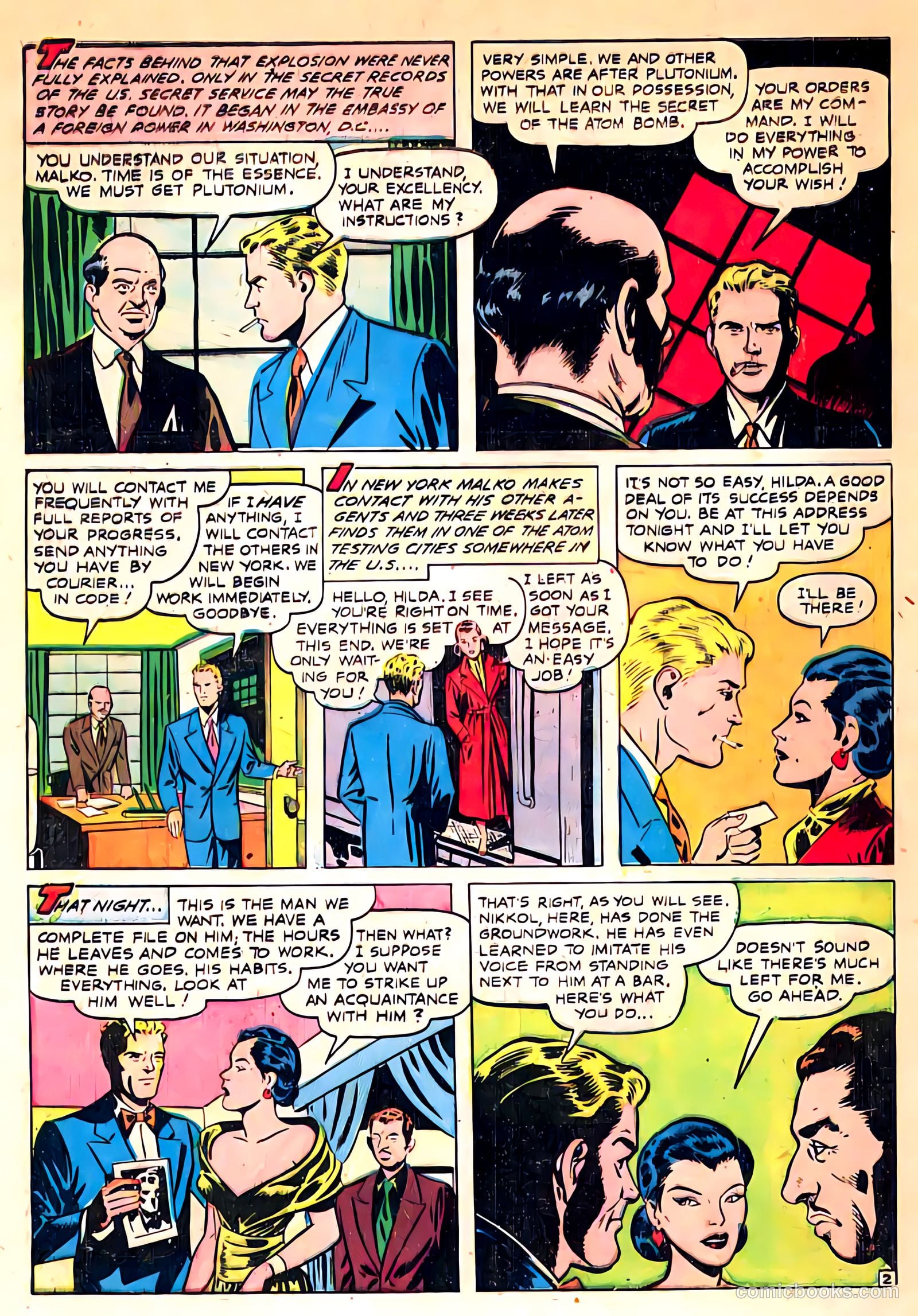 Atomic Spy Cases #1 (1950) — page 4 of 36