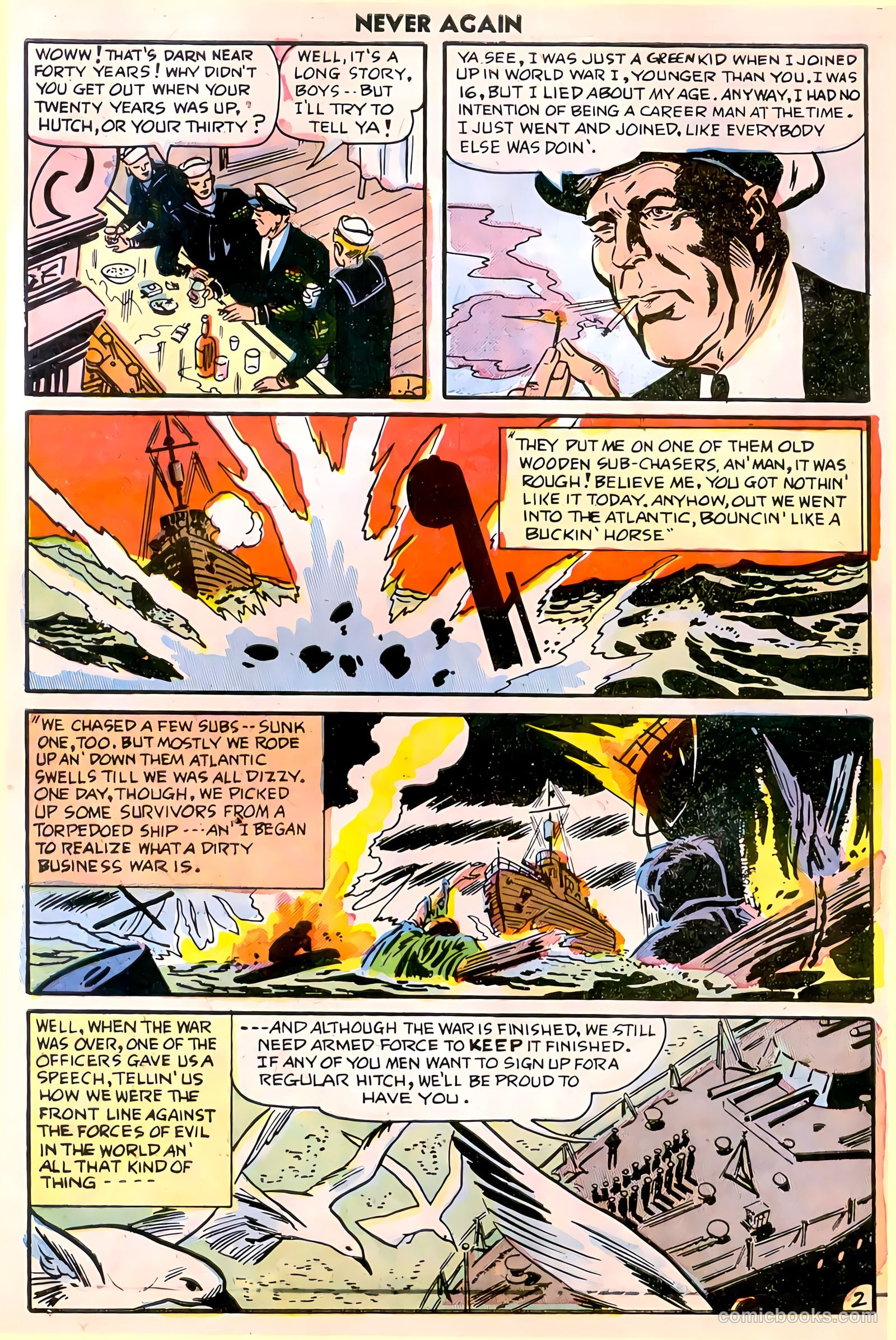 Never Again #8 (1956) — page 4 of 36