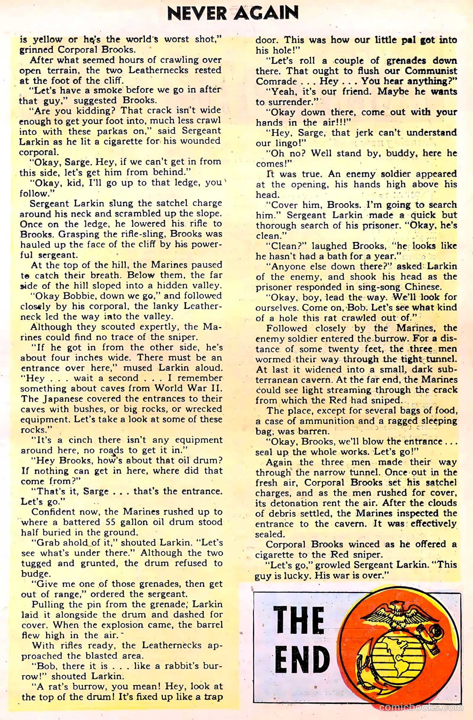 Never Again #8 (1956) — page 21 of 36