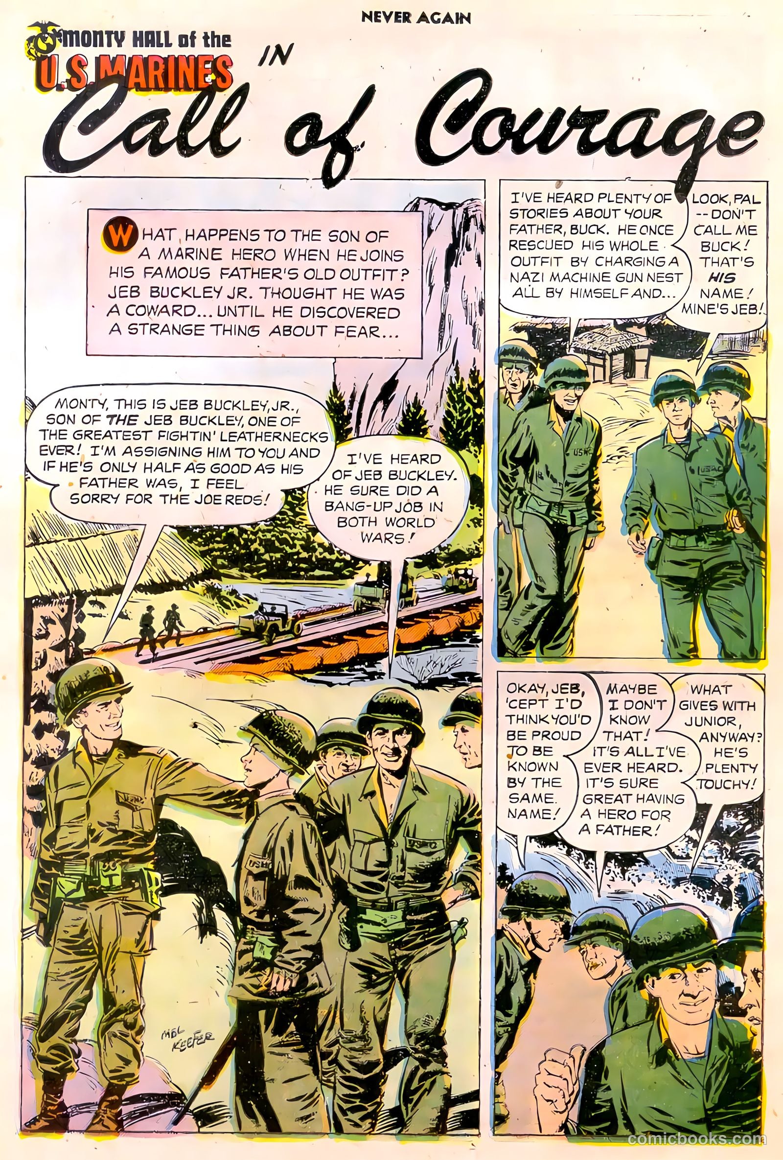 Never Again #8 (1956) — page 23 of 36