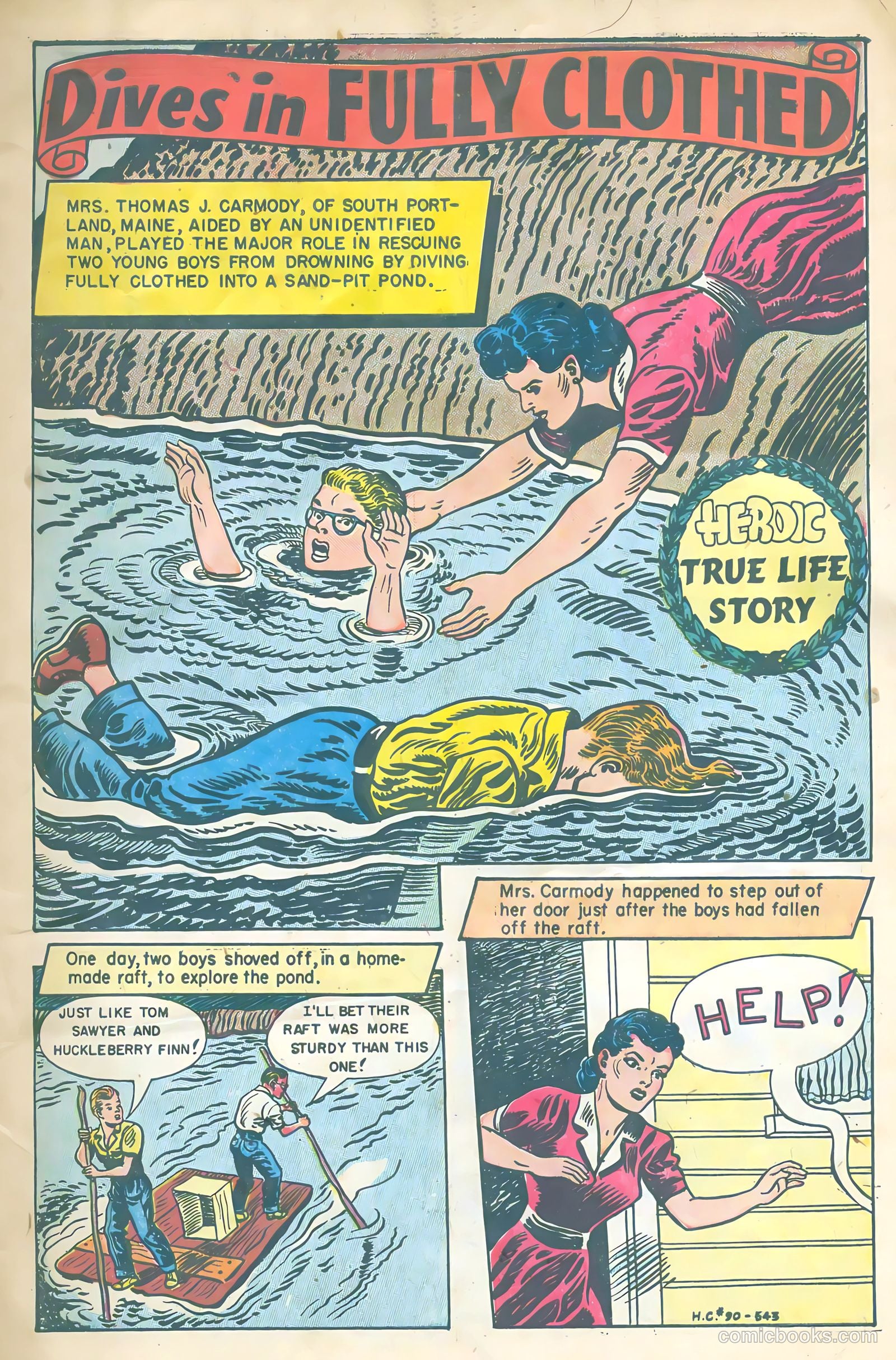 New Heroic Comics #90 (1954) — page 3 of 36