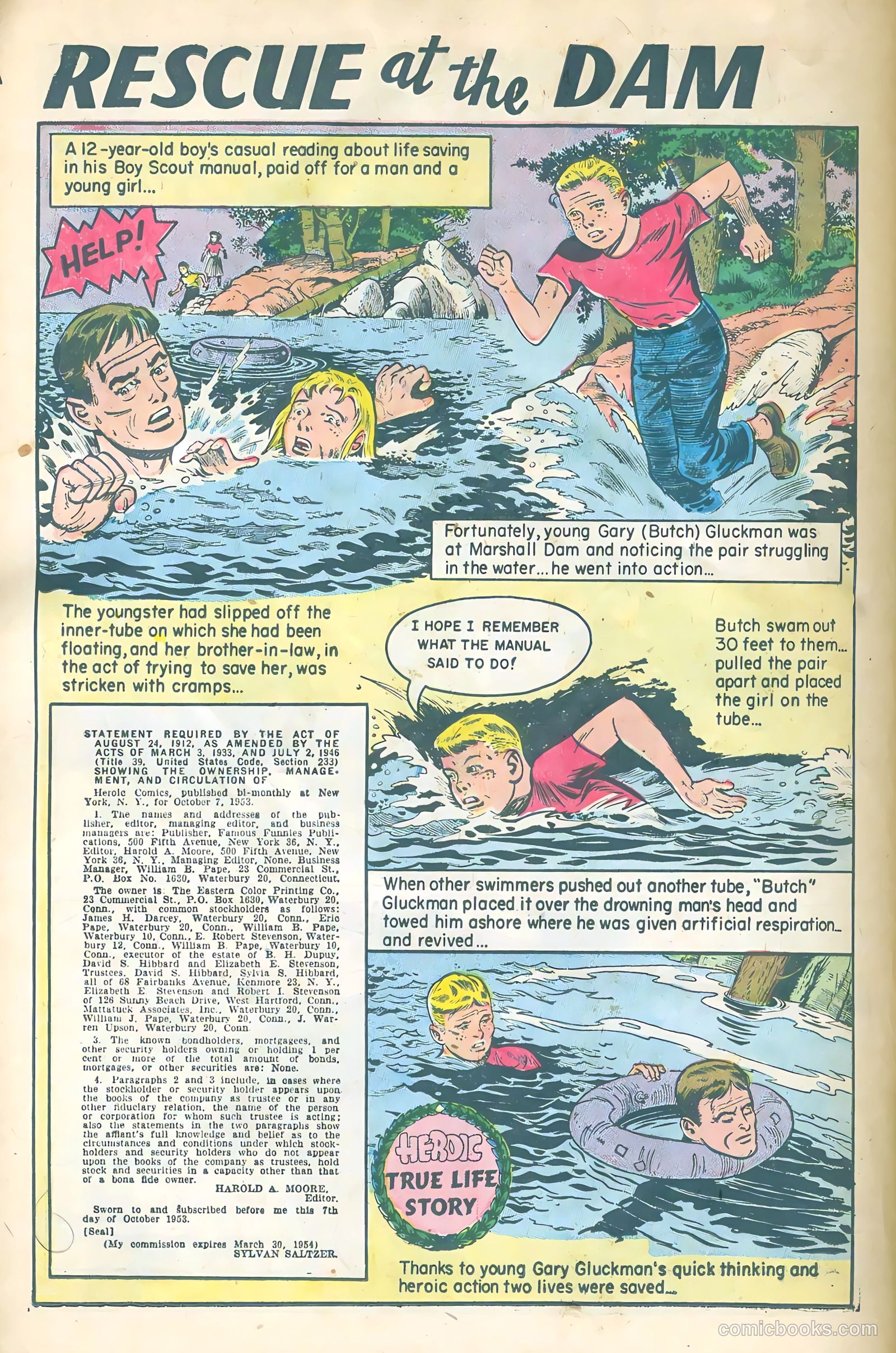 New Heroic Comics #90 (1954) — page 18 of 36