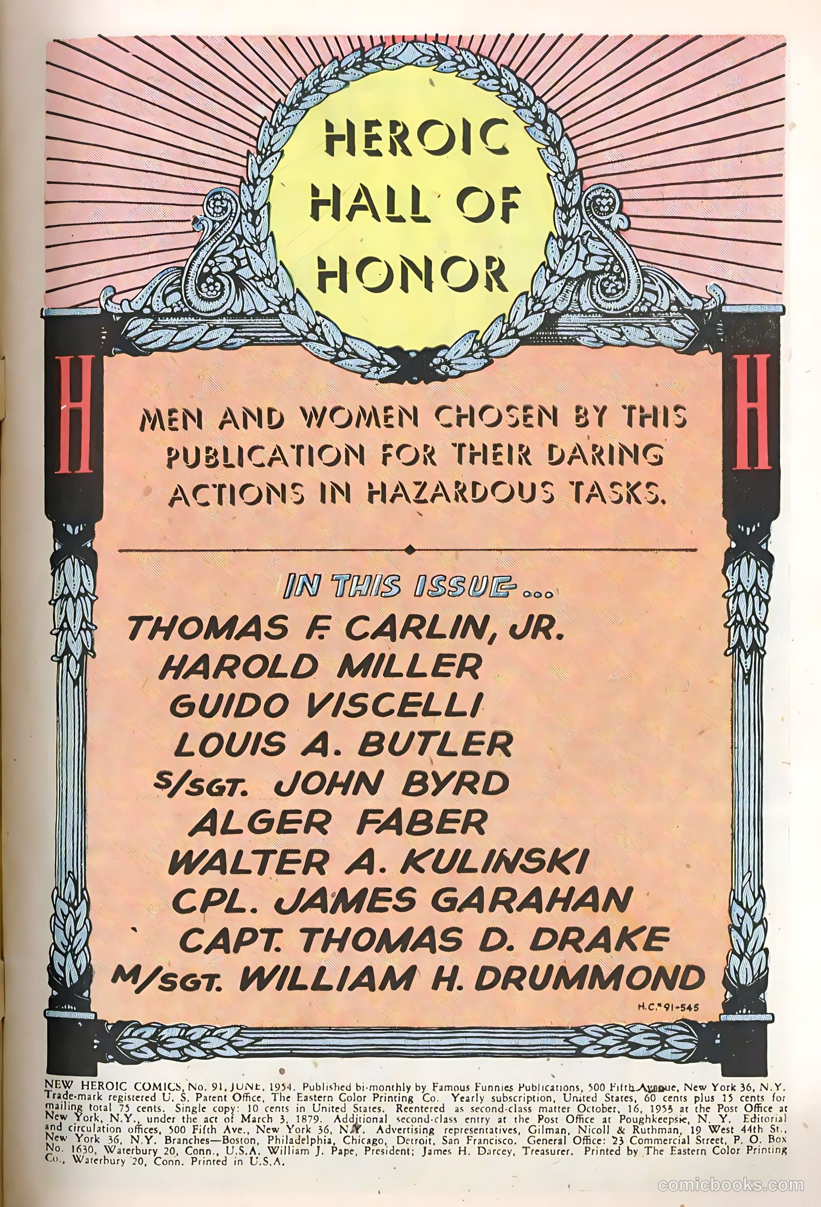 New Heroic Comics #91 (1954) — page 3 of 36