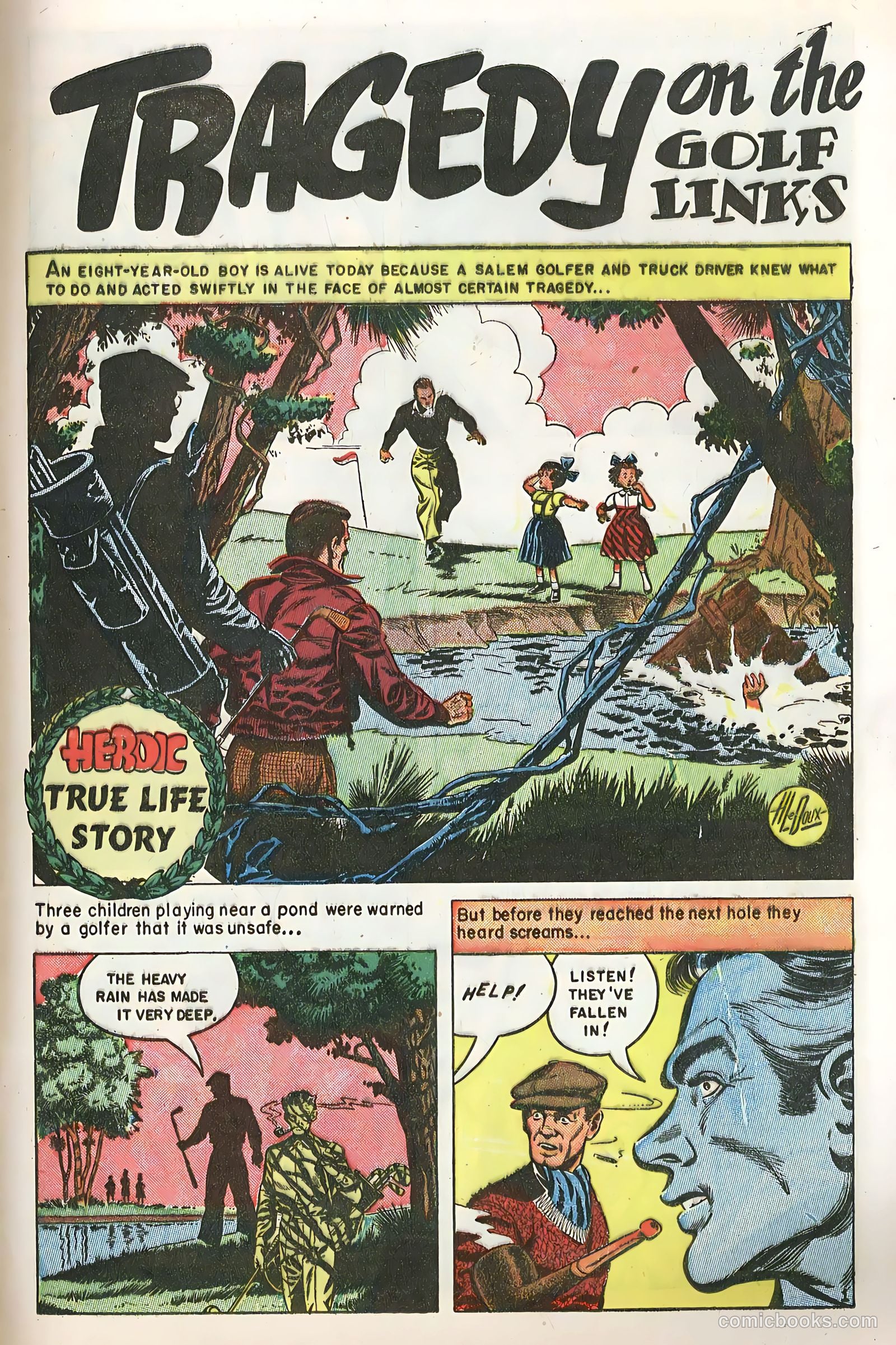 New Heroic Comics #91 (1954) — page 9 of 36