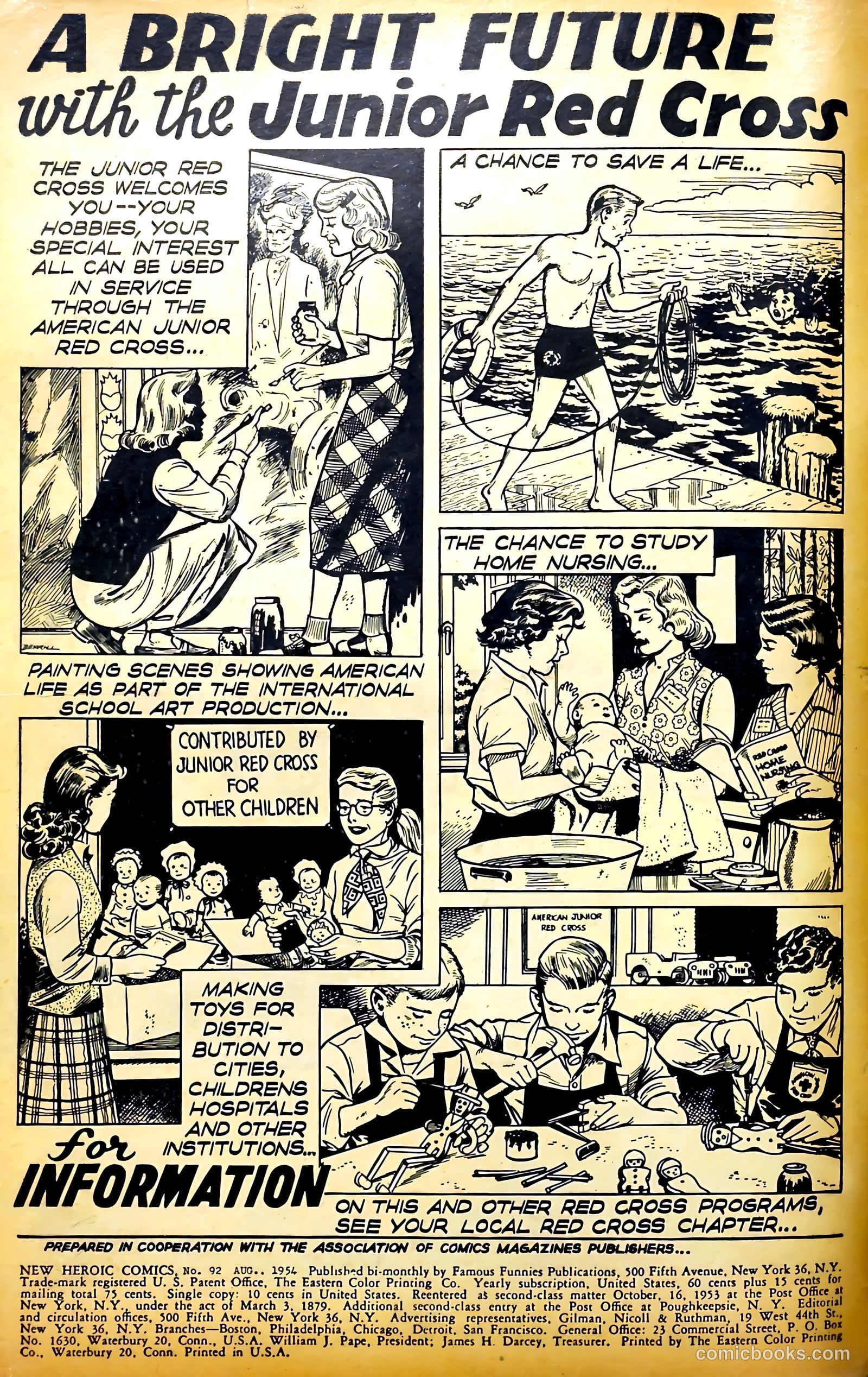 New Heroic Comics #92 (1954) — page 2 of 36