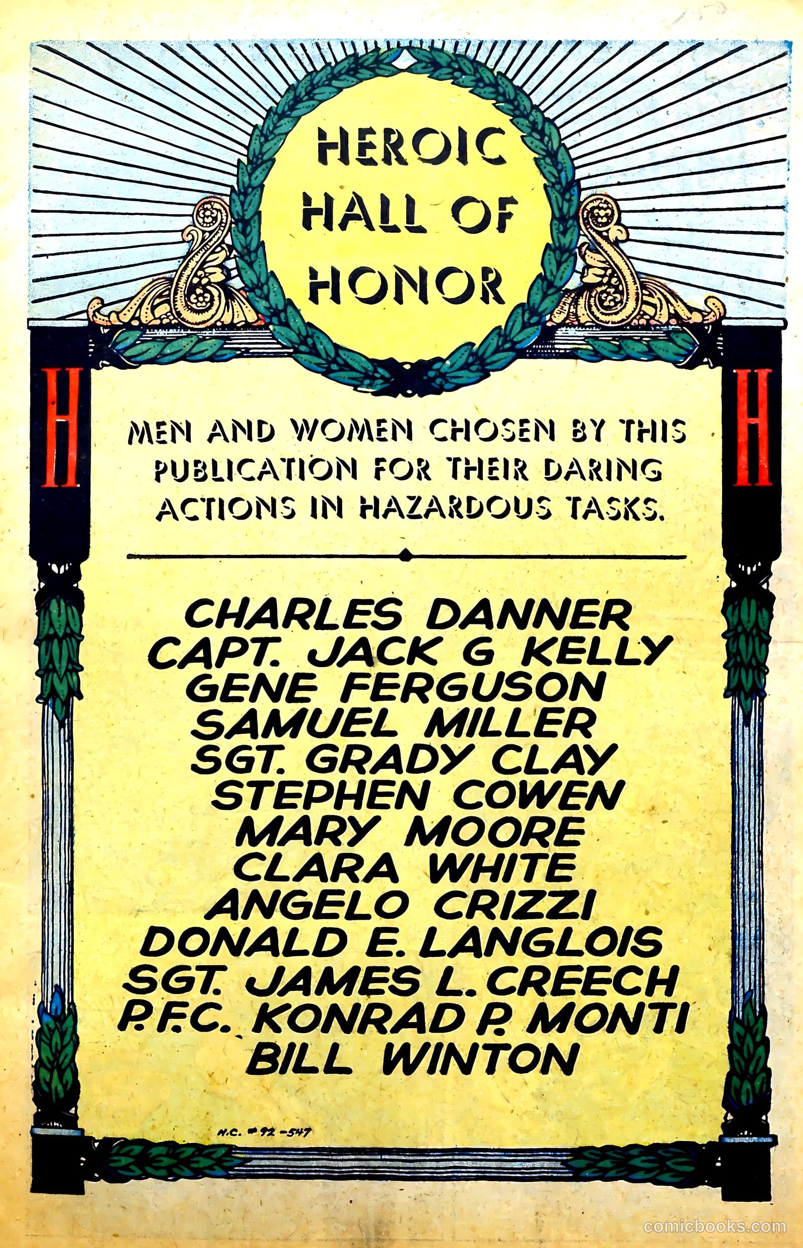 New Heroic Comics #92 (1954) — page 3 of 36