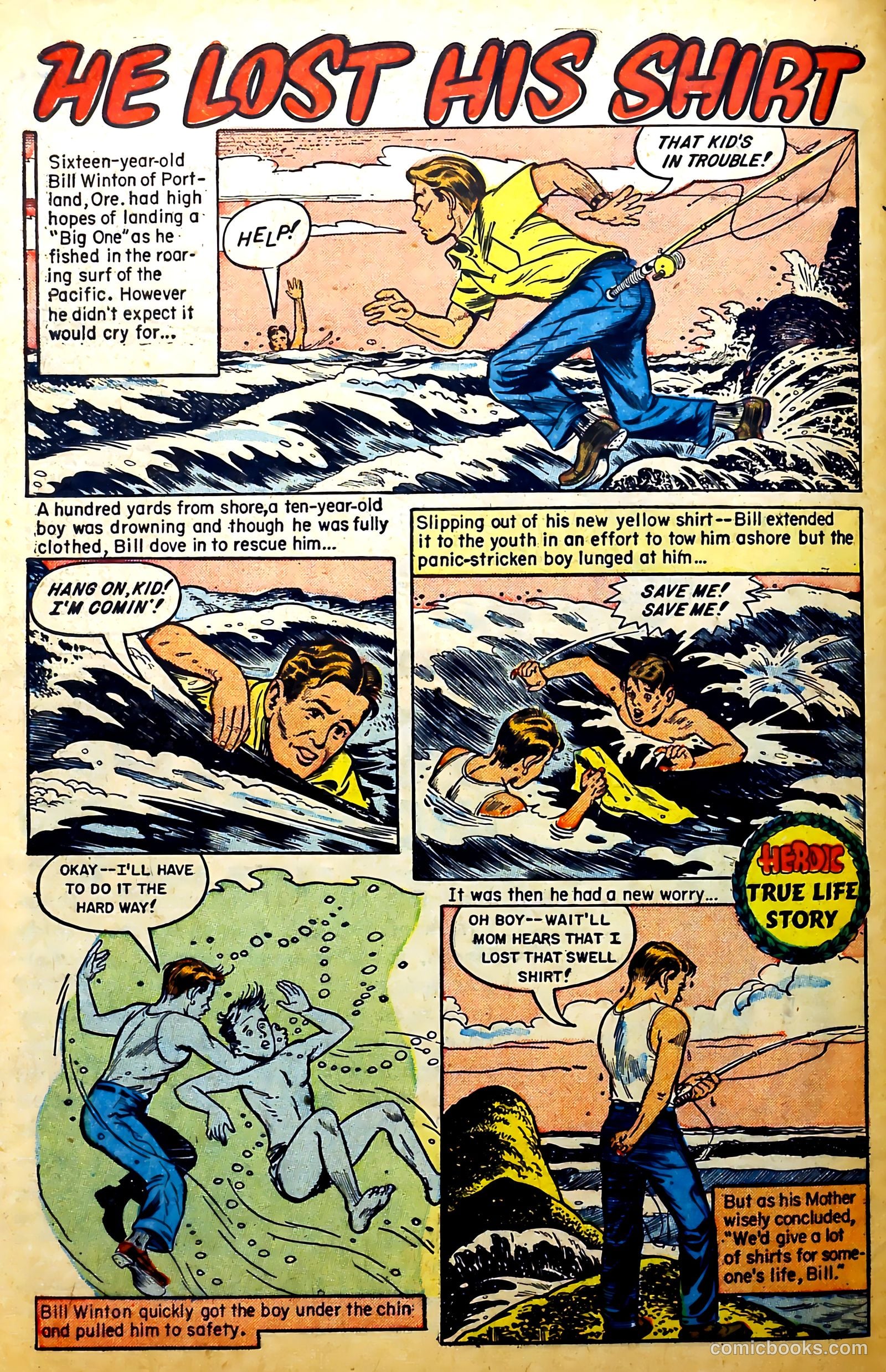 New Heroic Comics #92 (1954) — page 34 of 36