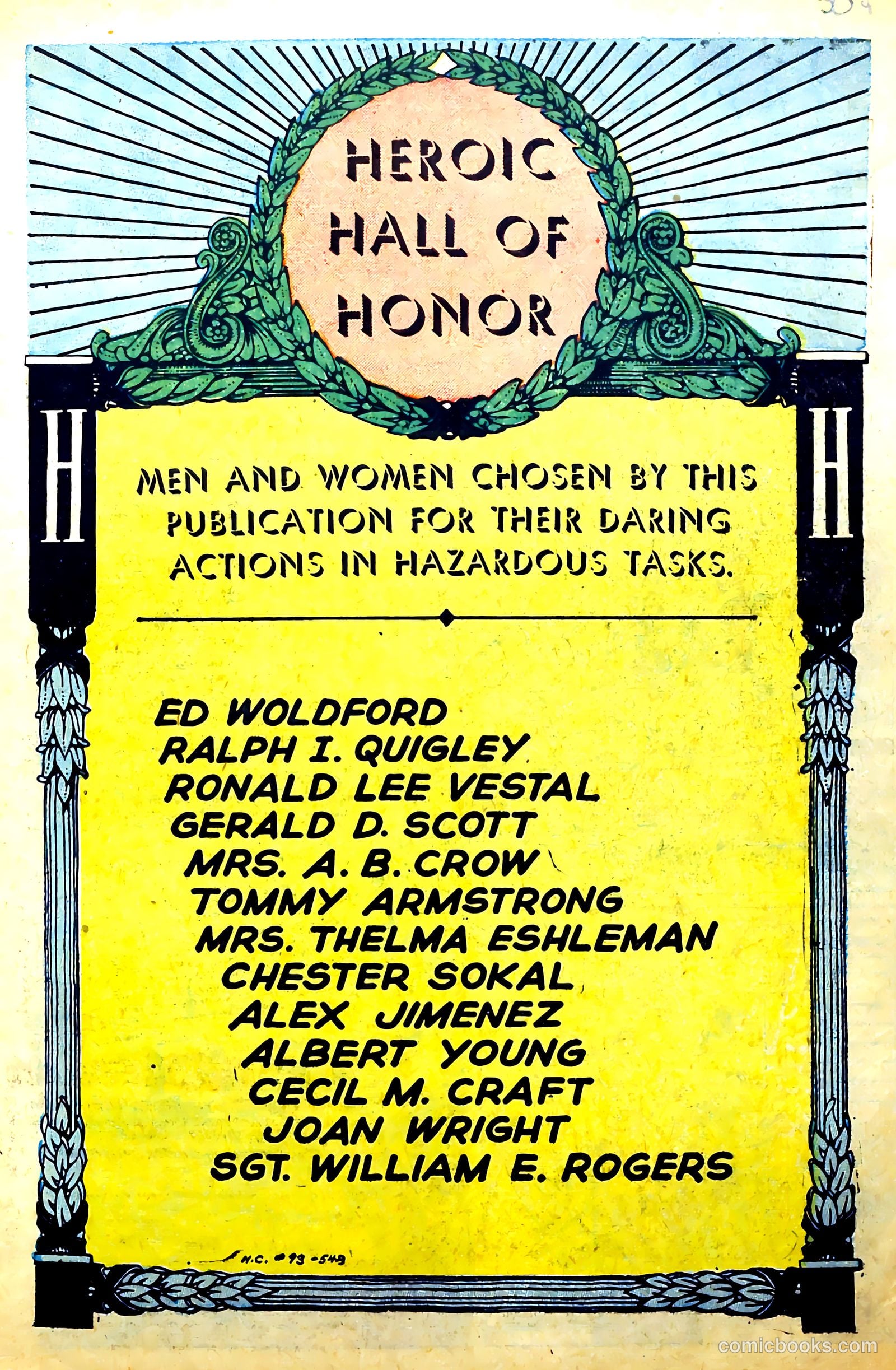 New Heroic Comics #93 (1954) — page 3 of 34