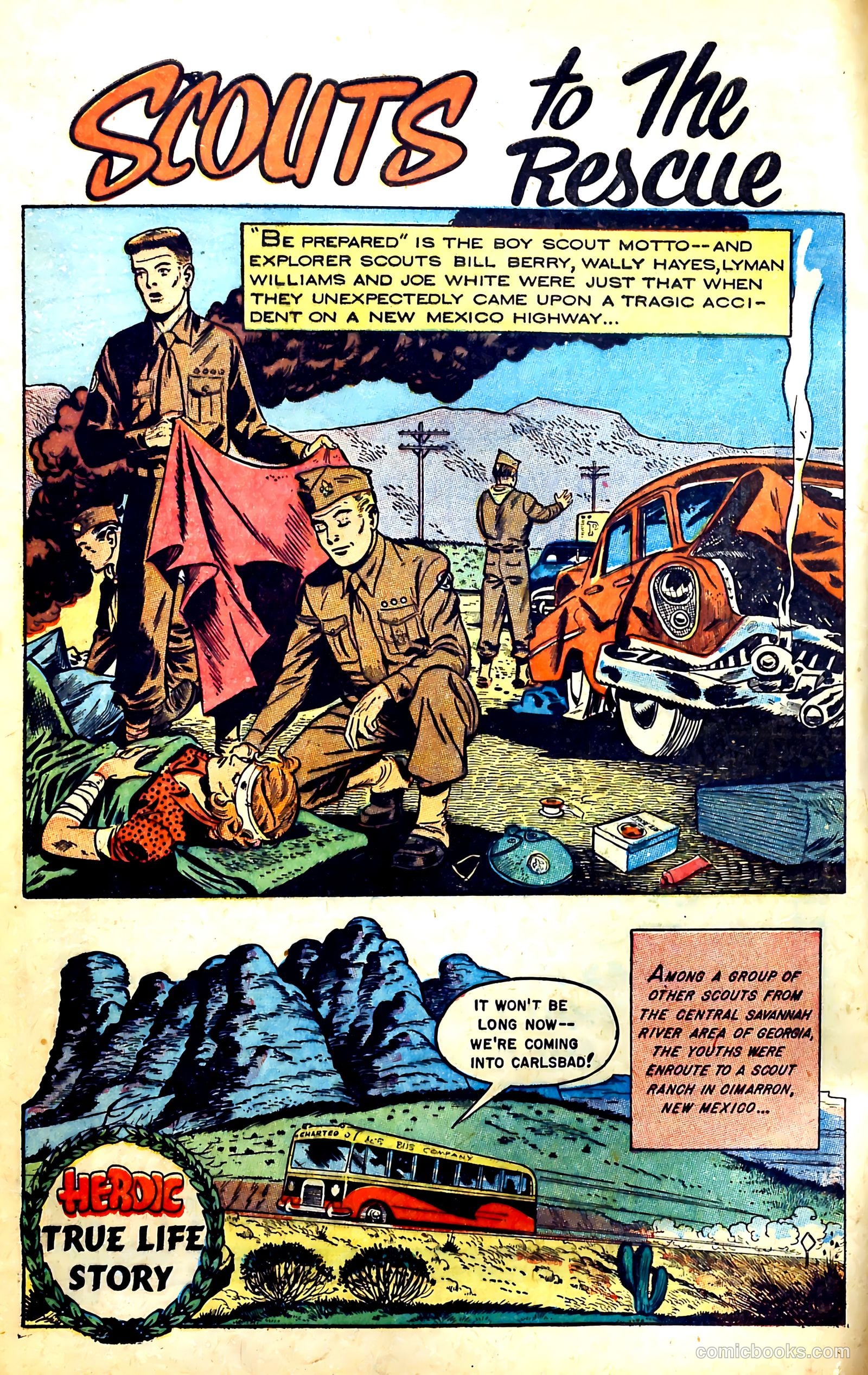 New Heroic Comics #95 (1955) — page 4 of 36