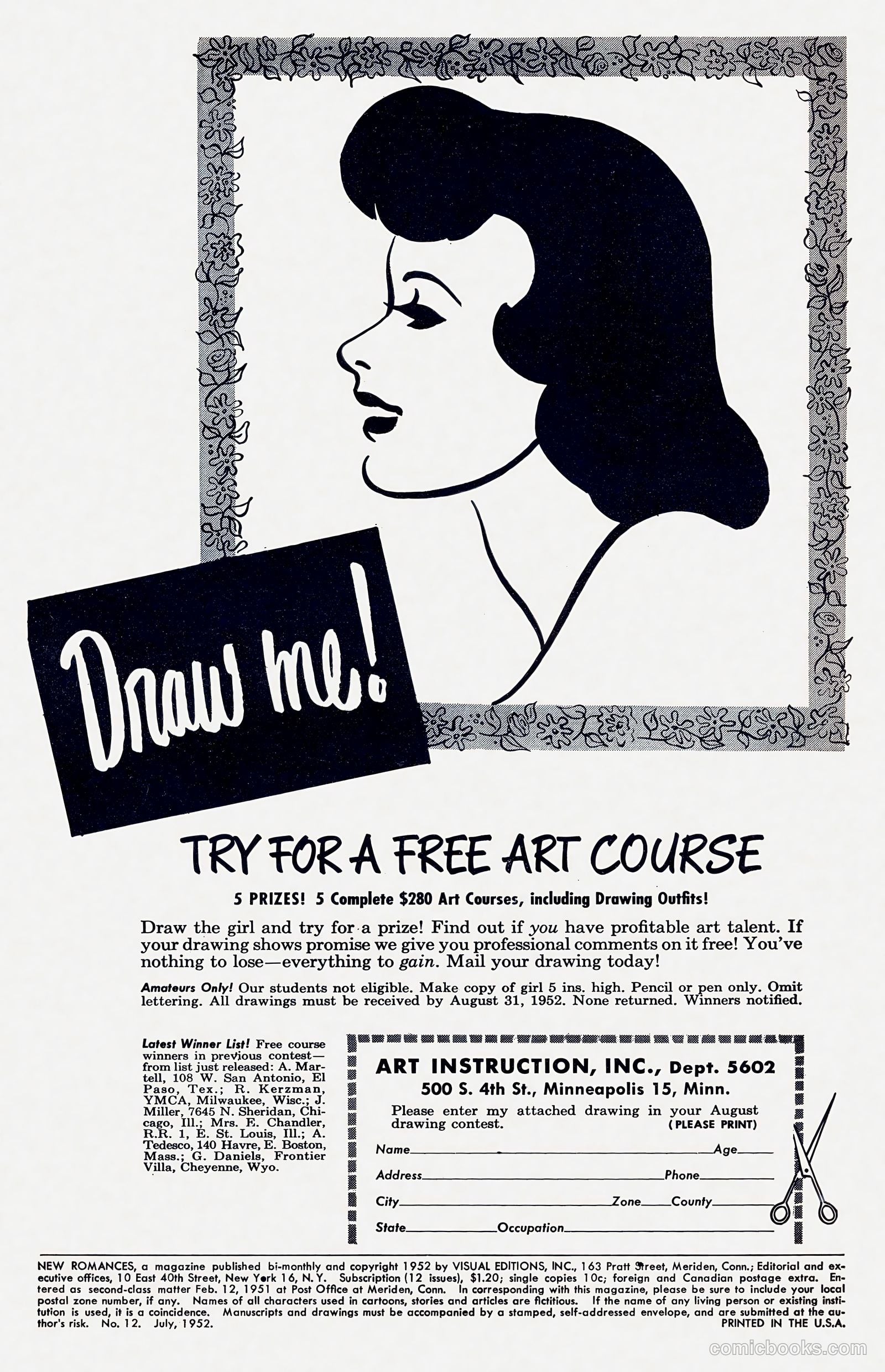 New Romances #12 (1952) — page 2 of 36