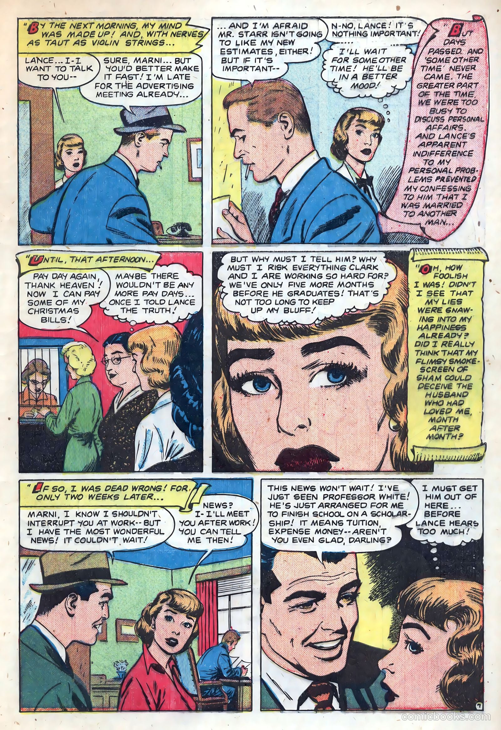 New Romances #13 (1952) — page 9 of 36