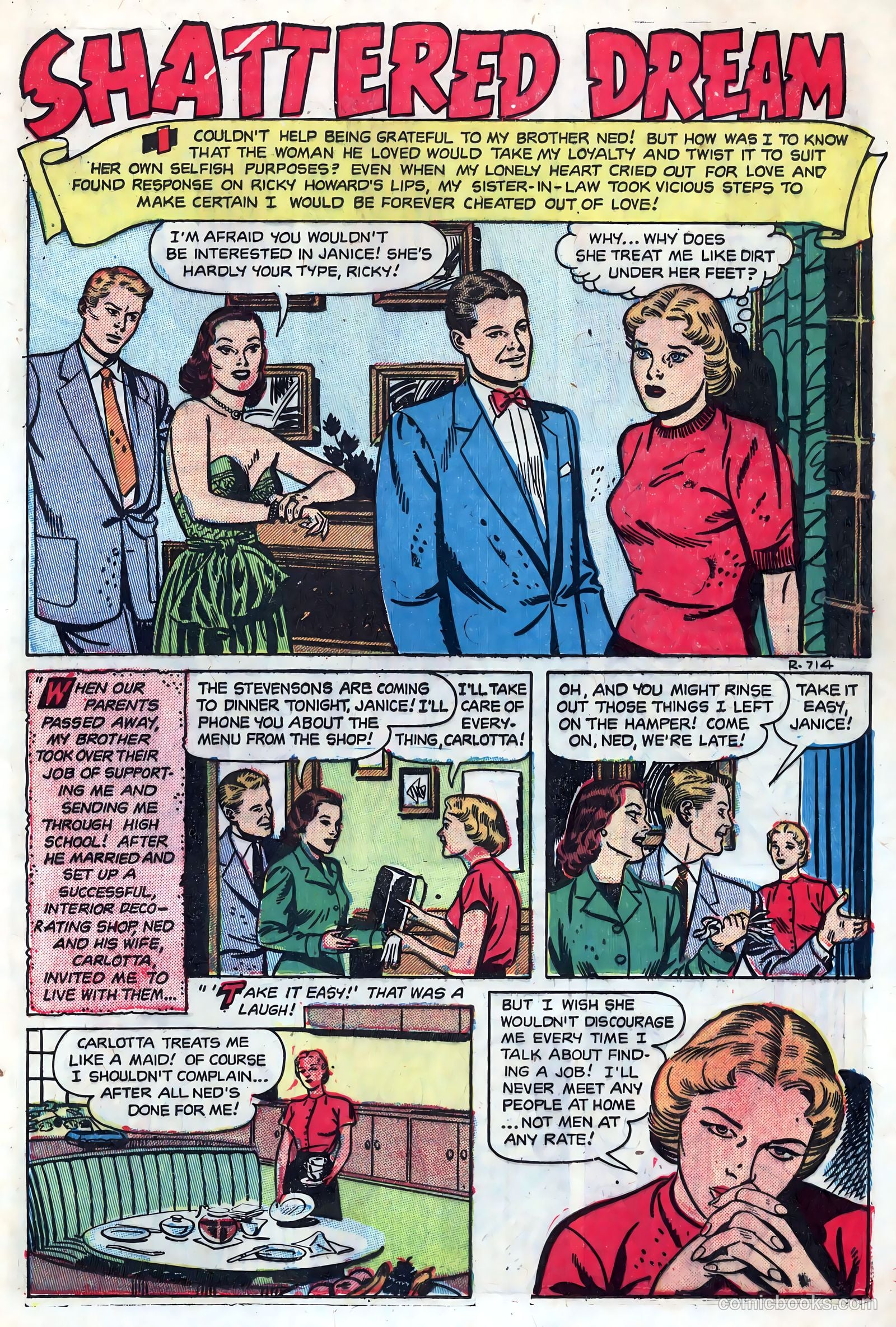 New Romances #15 (1953) — page 13 of 36
