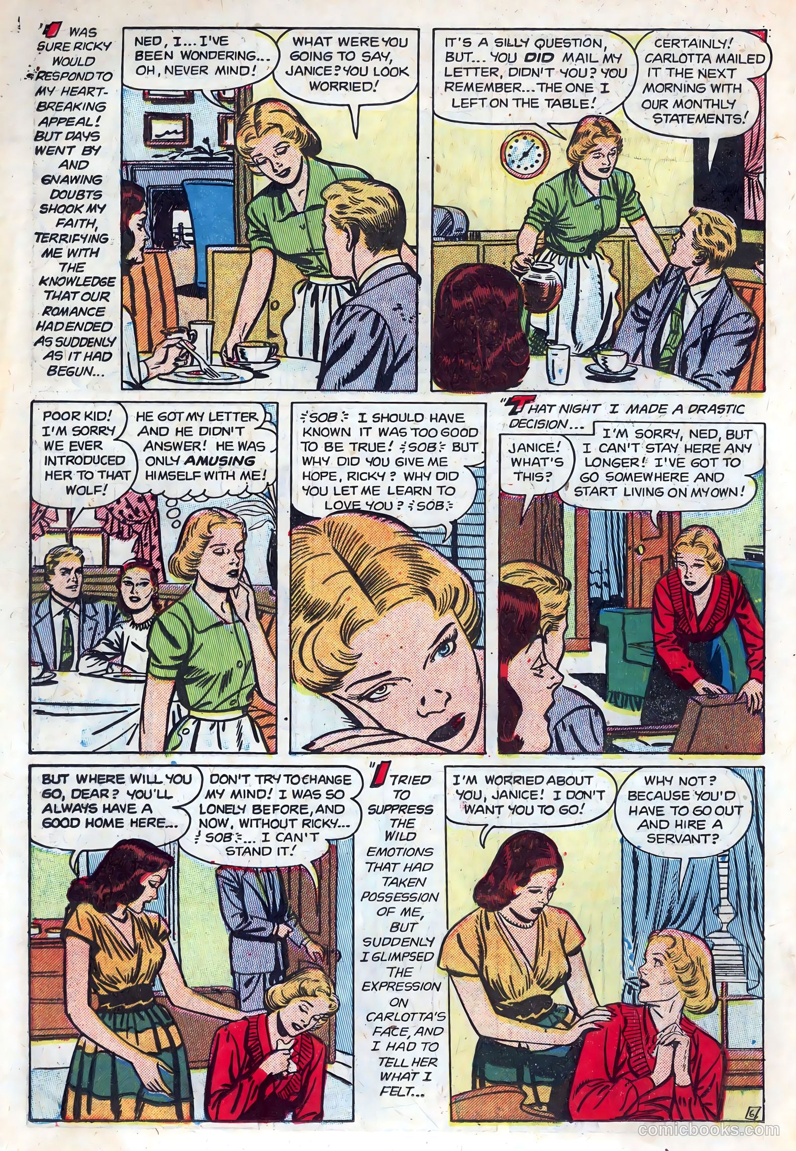 New Romances #15 (1953) — page 18 of 36