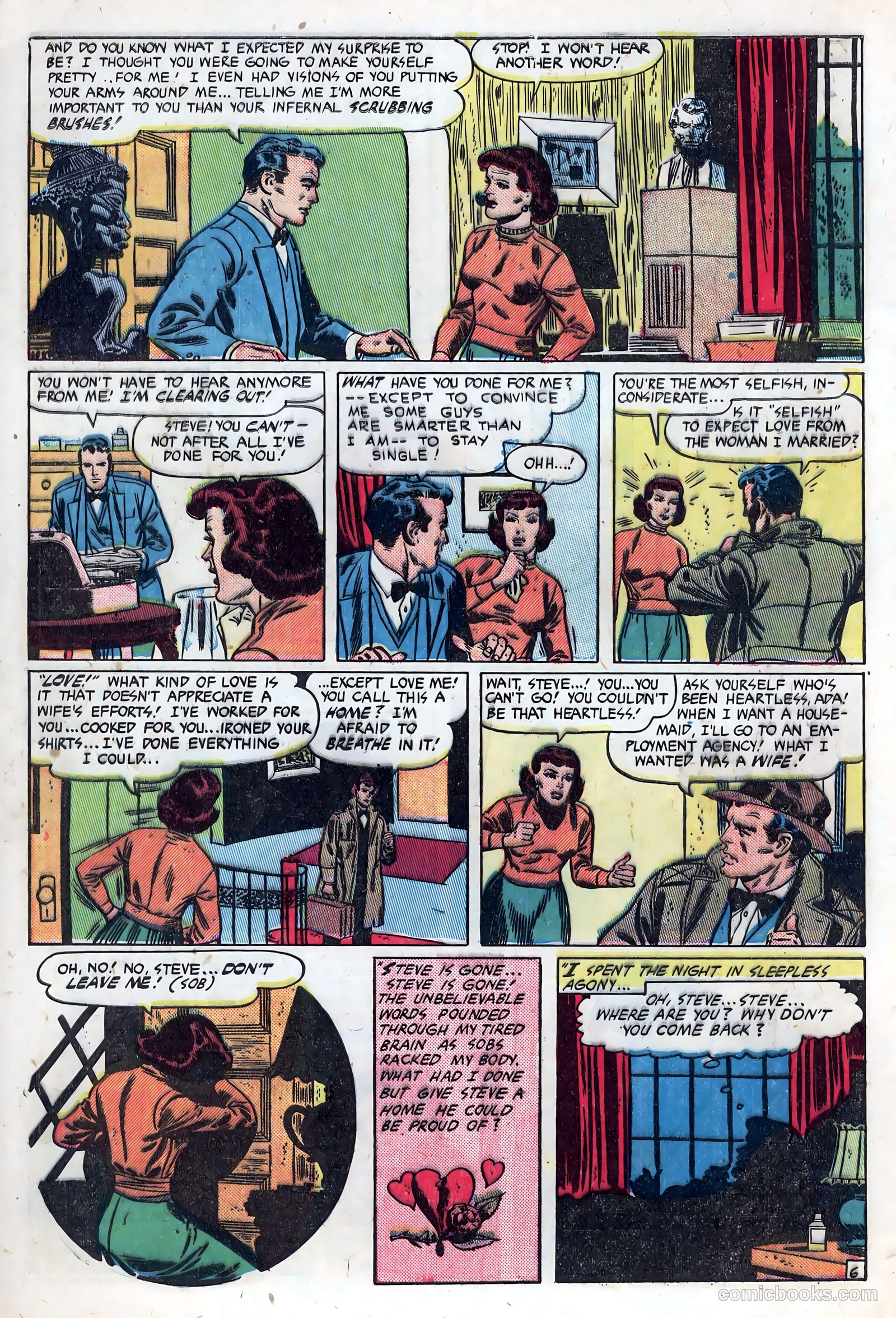 New Romances #6 (1951) — page 8 of 36