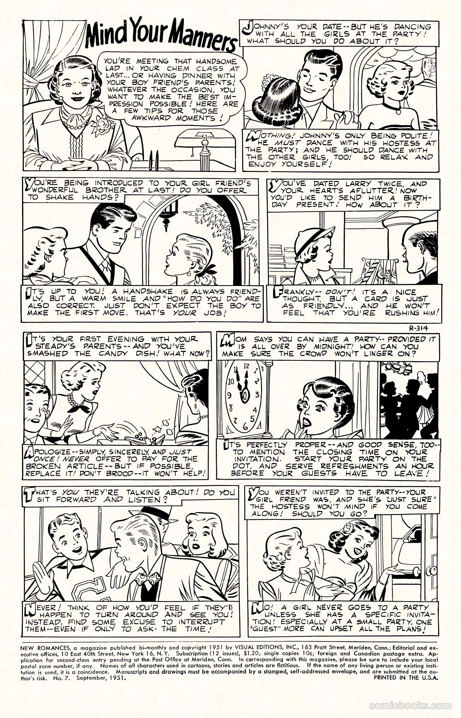 New Romances #7 (1951) — page 2 of 36