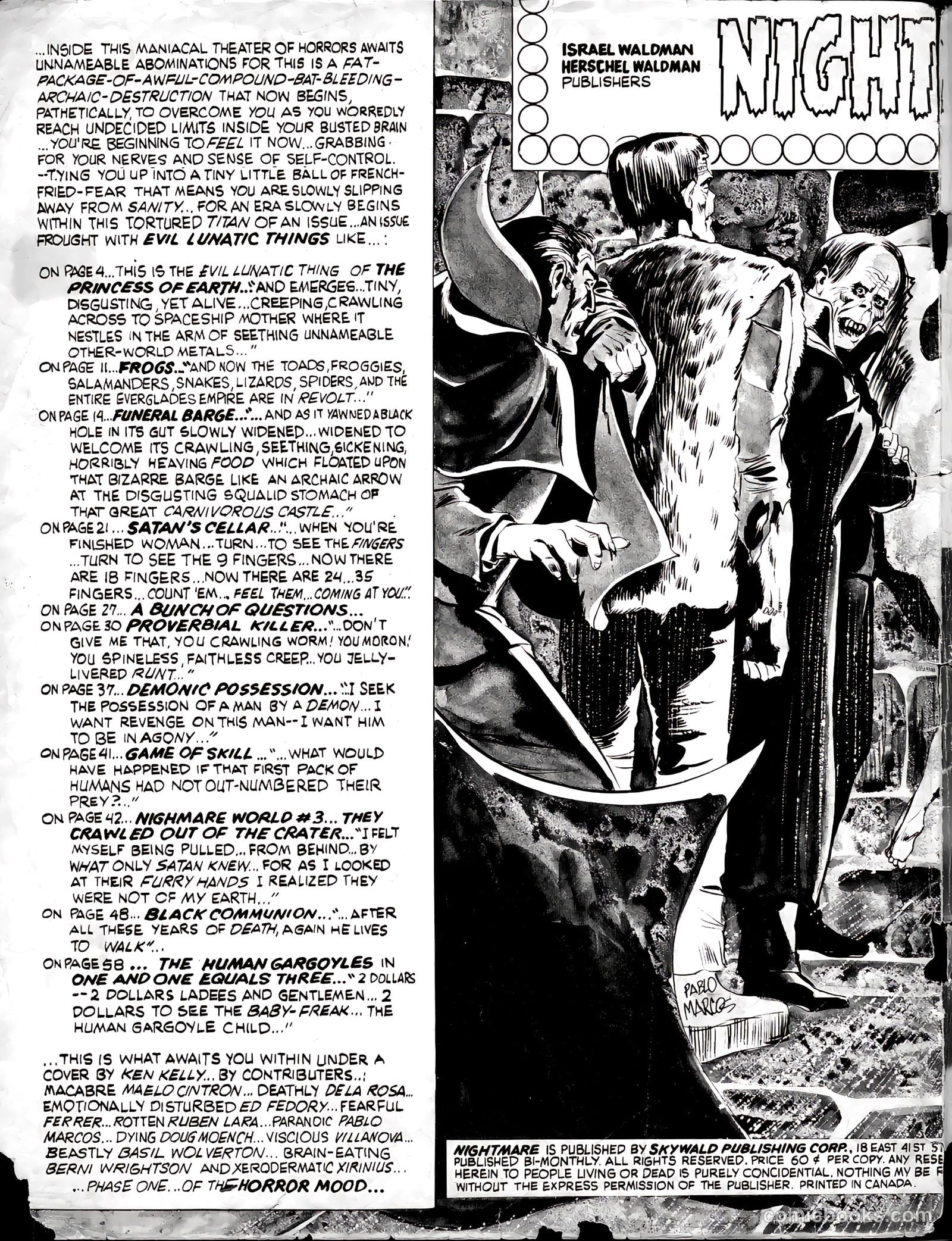 Nightmare #10 (1972) — page 2 of 60