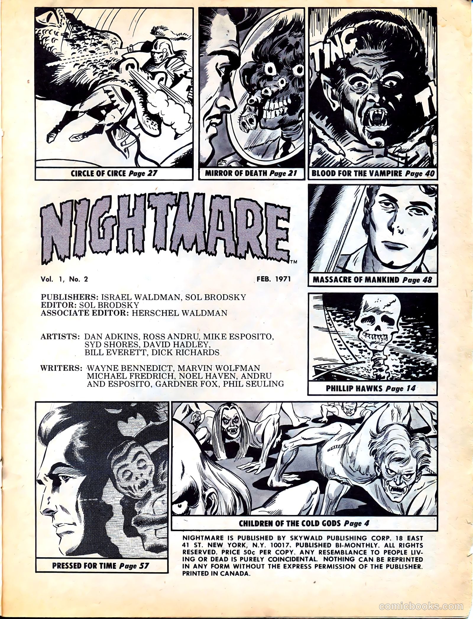 Nightmare #2 (1971) — page 3 of 68