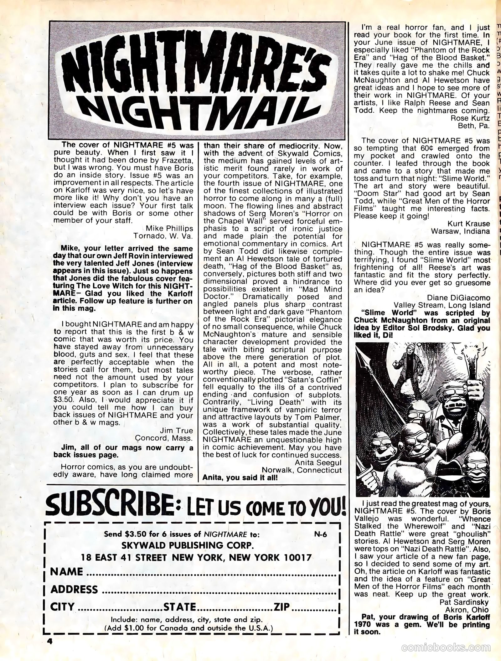 Nightmare #6 (1971) — page 4 of 67