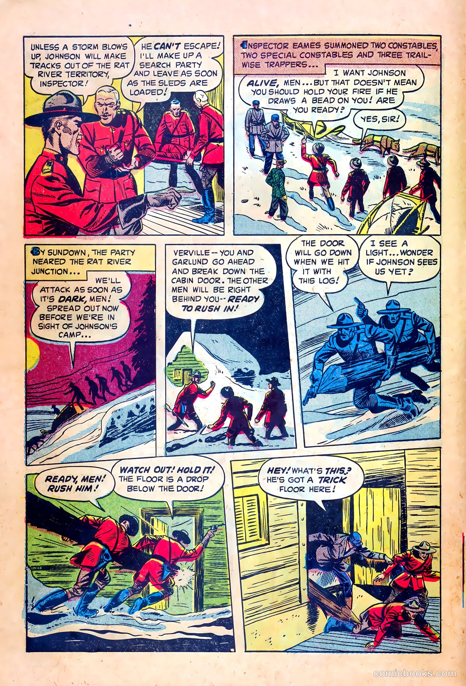 Northwest Mounties #1 (1948) — page 6 of 36