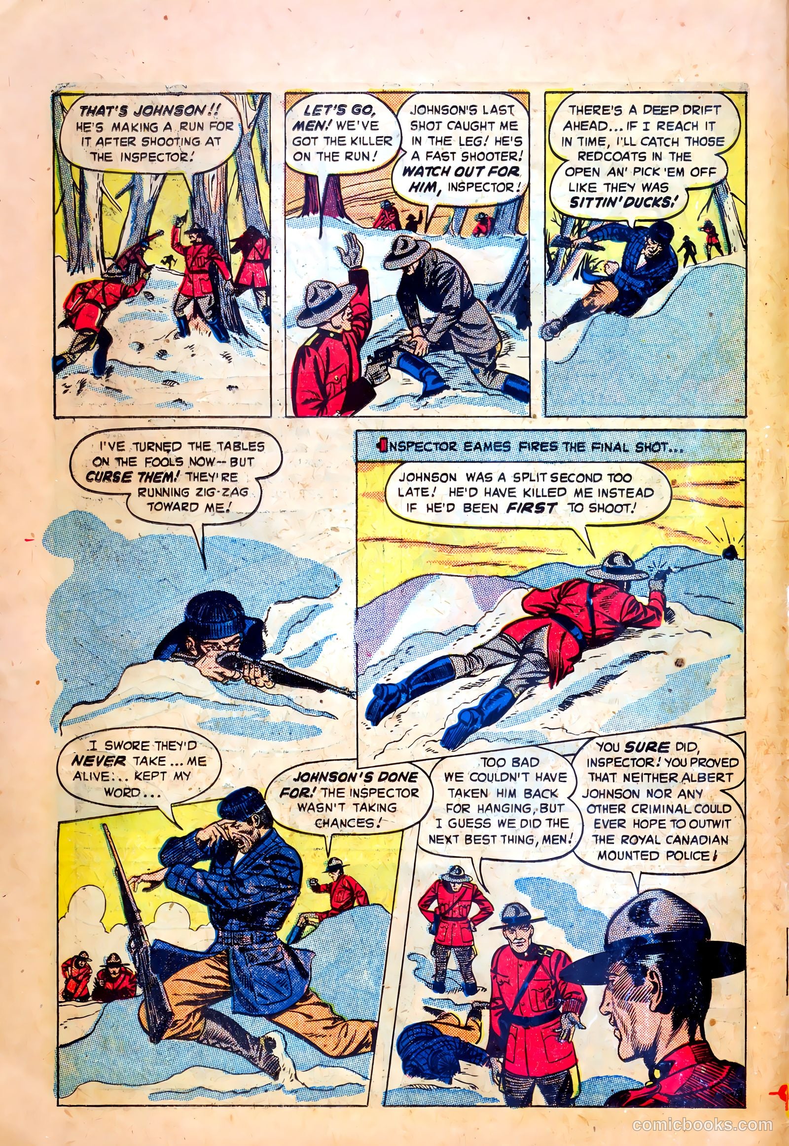 Northwest Mounties #1 (1948) — page 12 of 36
