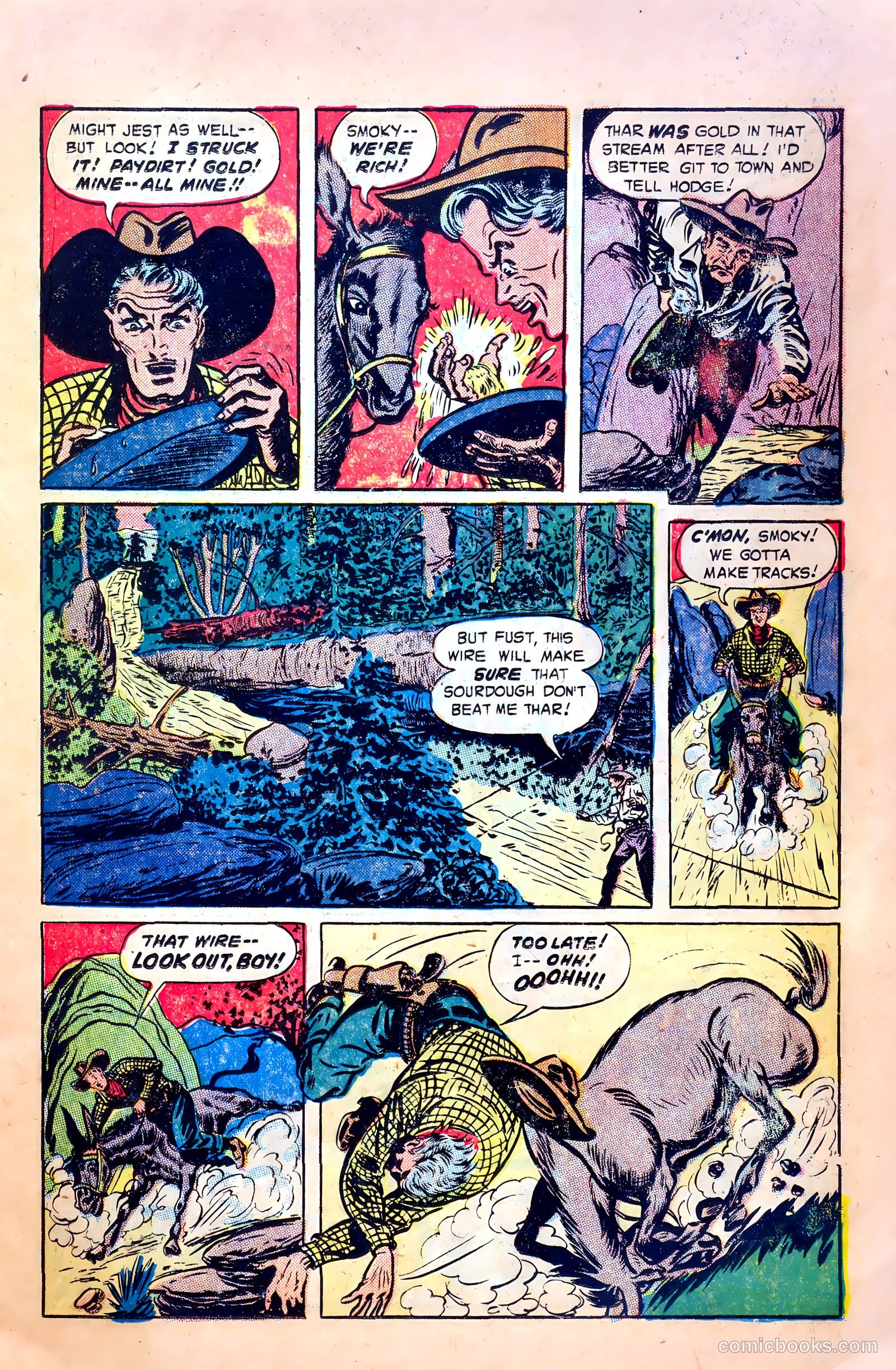 Northwest Mounties #1 (1948) — page 17 of 36