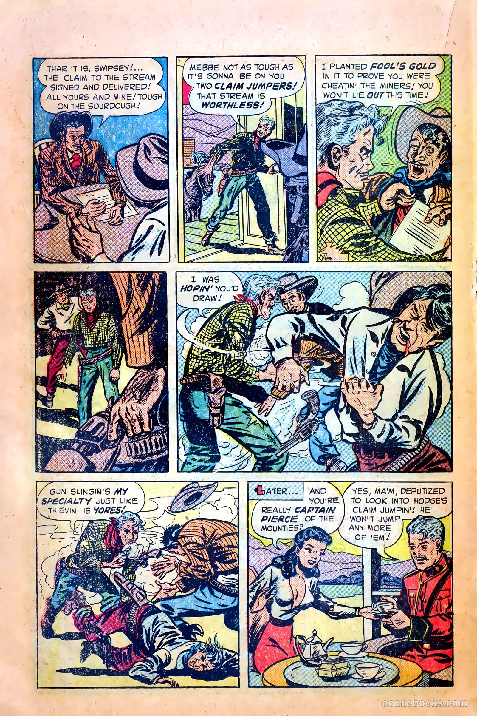 Northwest Mounties #1 (1948) — page 18 of 36