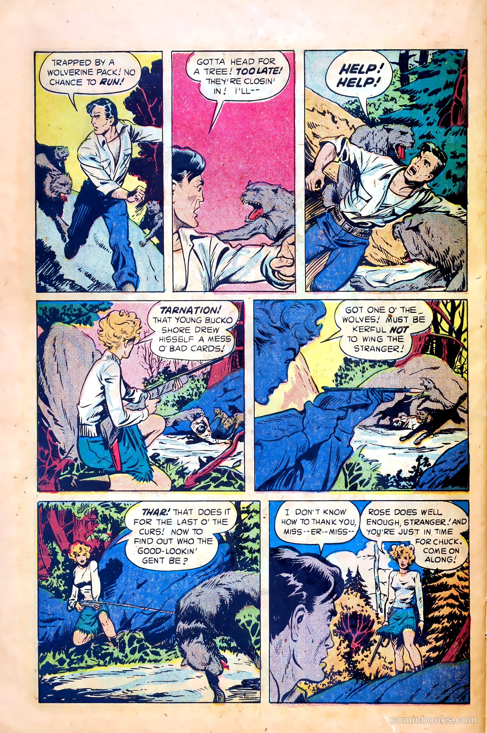 Northwest Mounties #1 (1948) — page 28 of 36