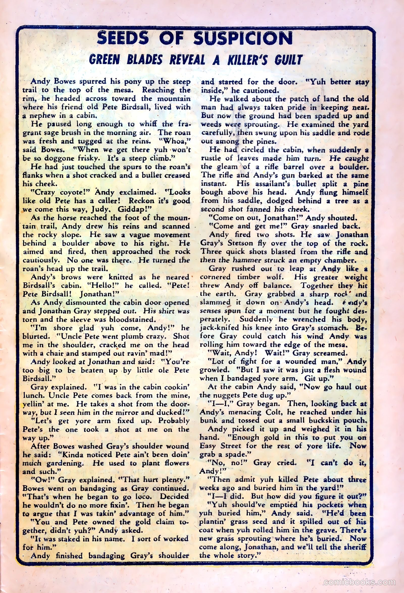 Northwest Mounties #1 (1948) — page 33 of 36