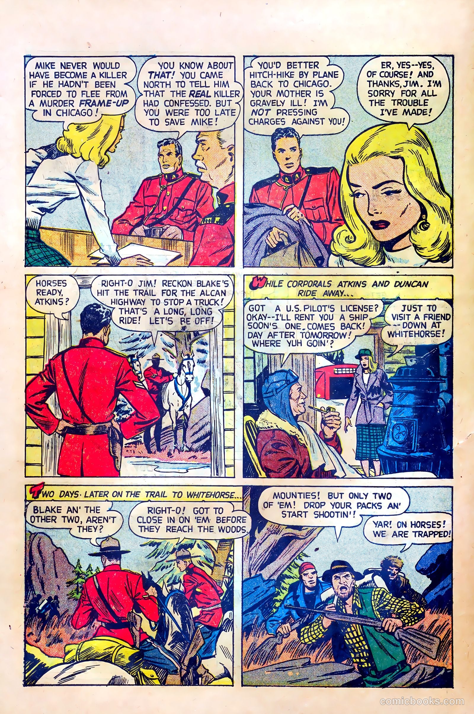 Northwest Mounties #2 (1949) — page 8 of 36