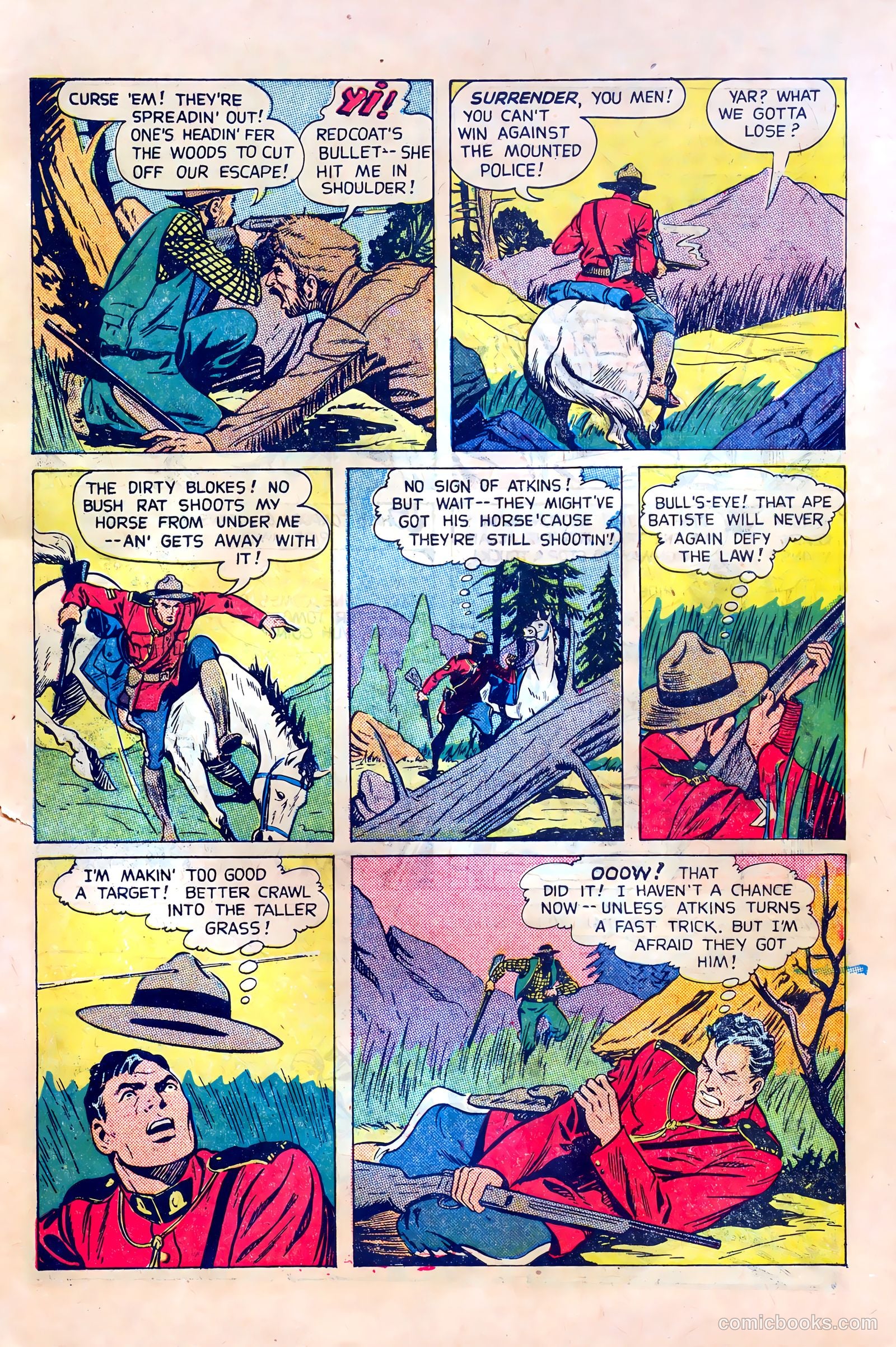 Northwest Mounties #2 (1949) — page 9 of 36
