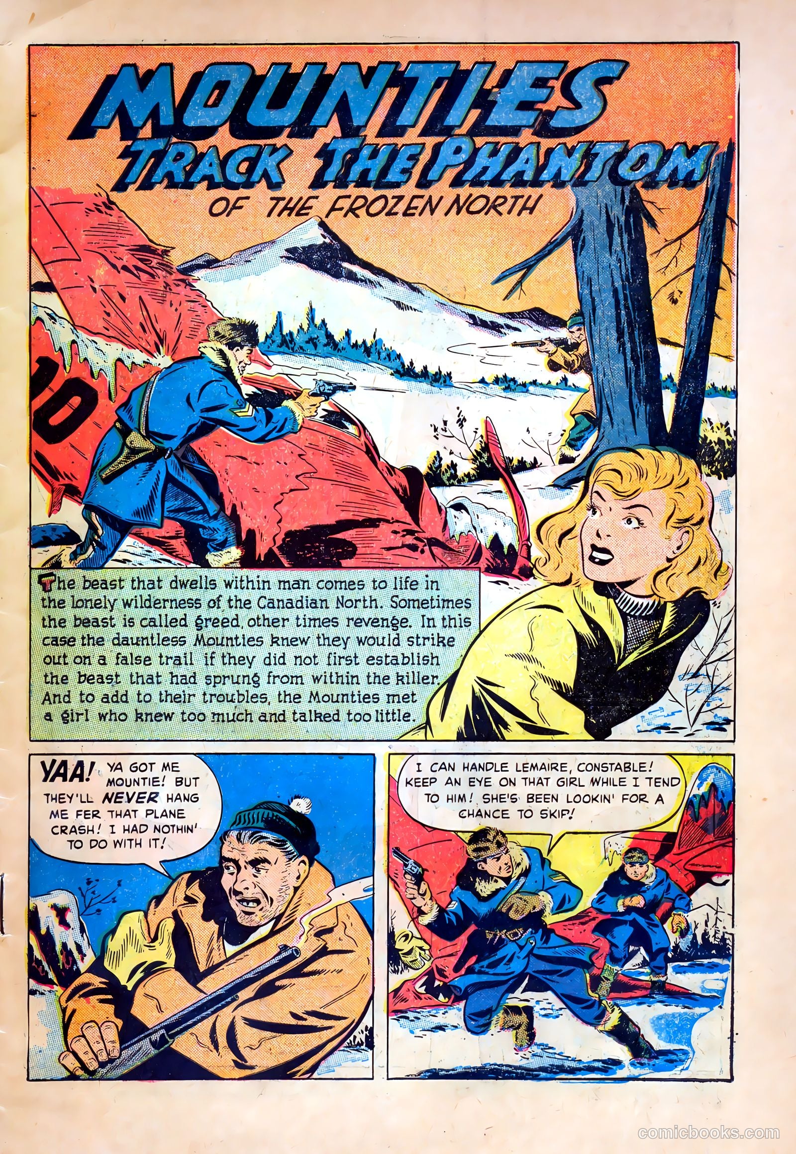 Northwest Mounties #3 (1949) — page 3 of 36