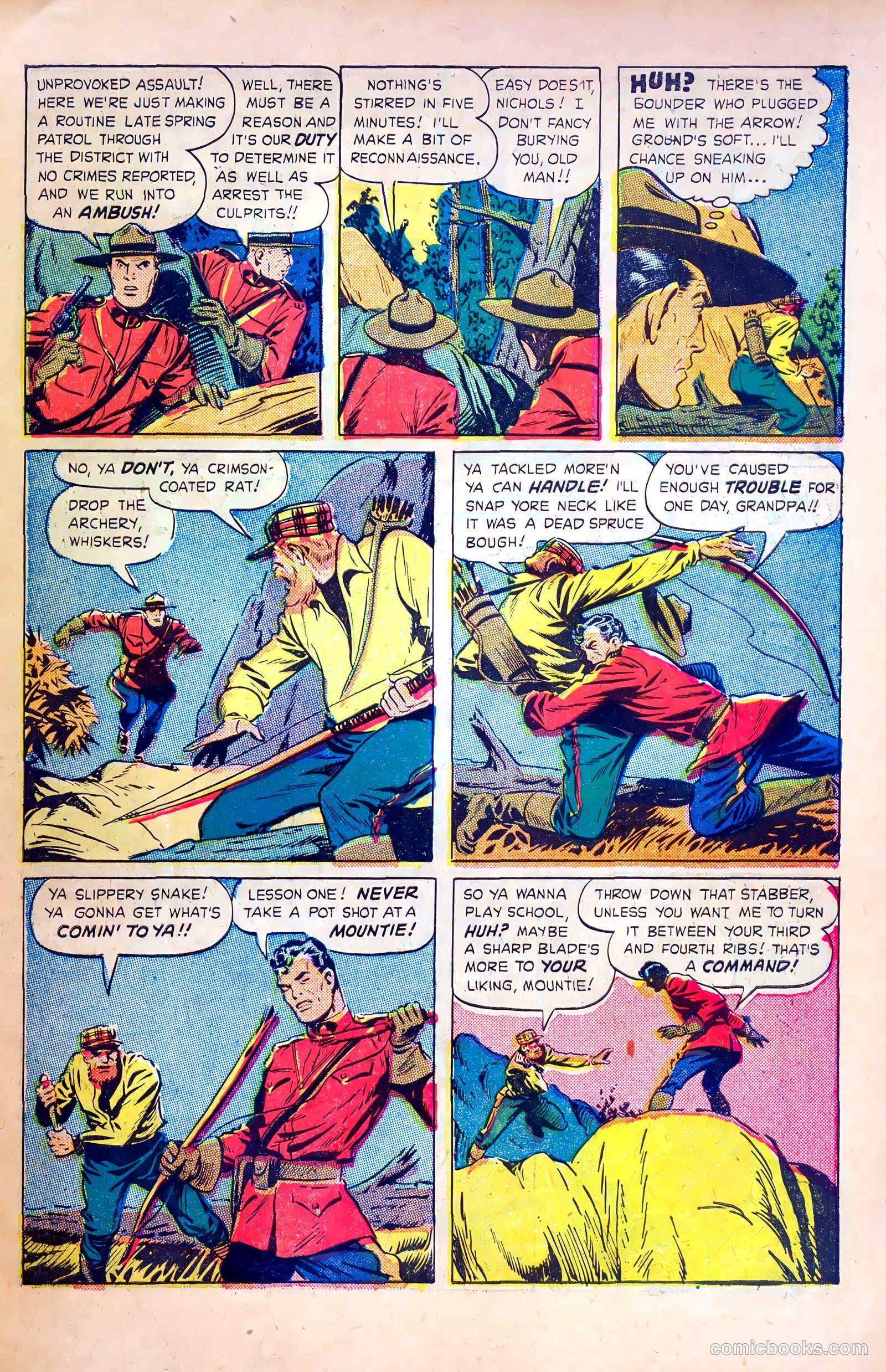 Northwest Mounties #3 (1949) — page 27 of 36