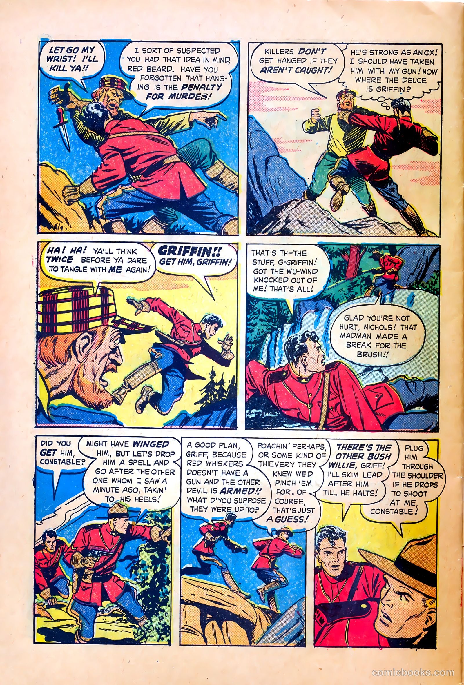 Northwest Mounties #3 (1949) — page 28 of 36