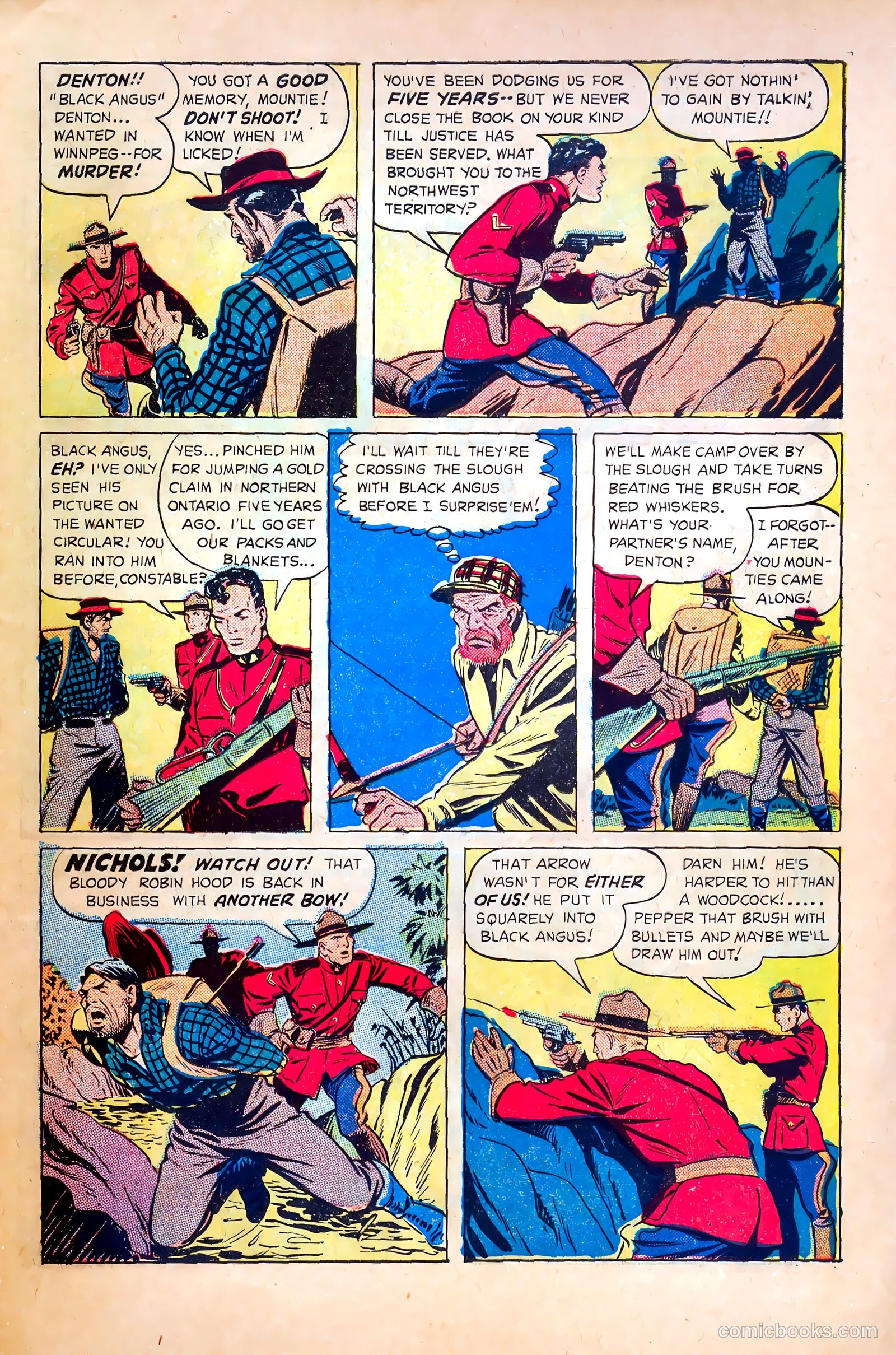 Northwest Mounties #3 (1949) — page 29 of 36