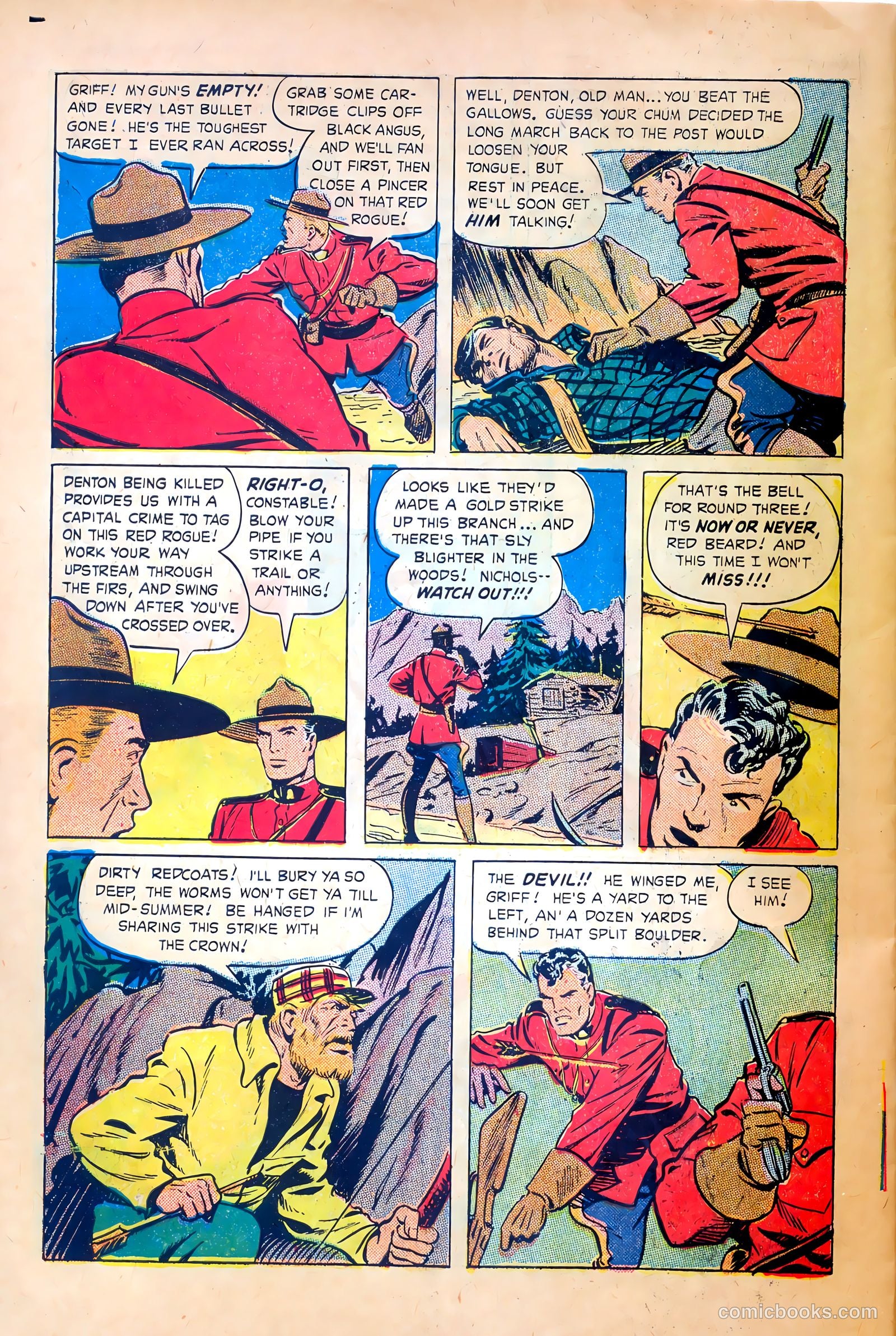 Northwest Mounties #3 (1949) — page 30 of 36