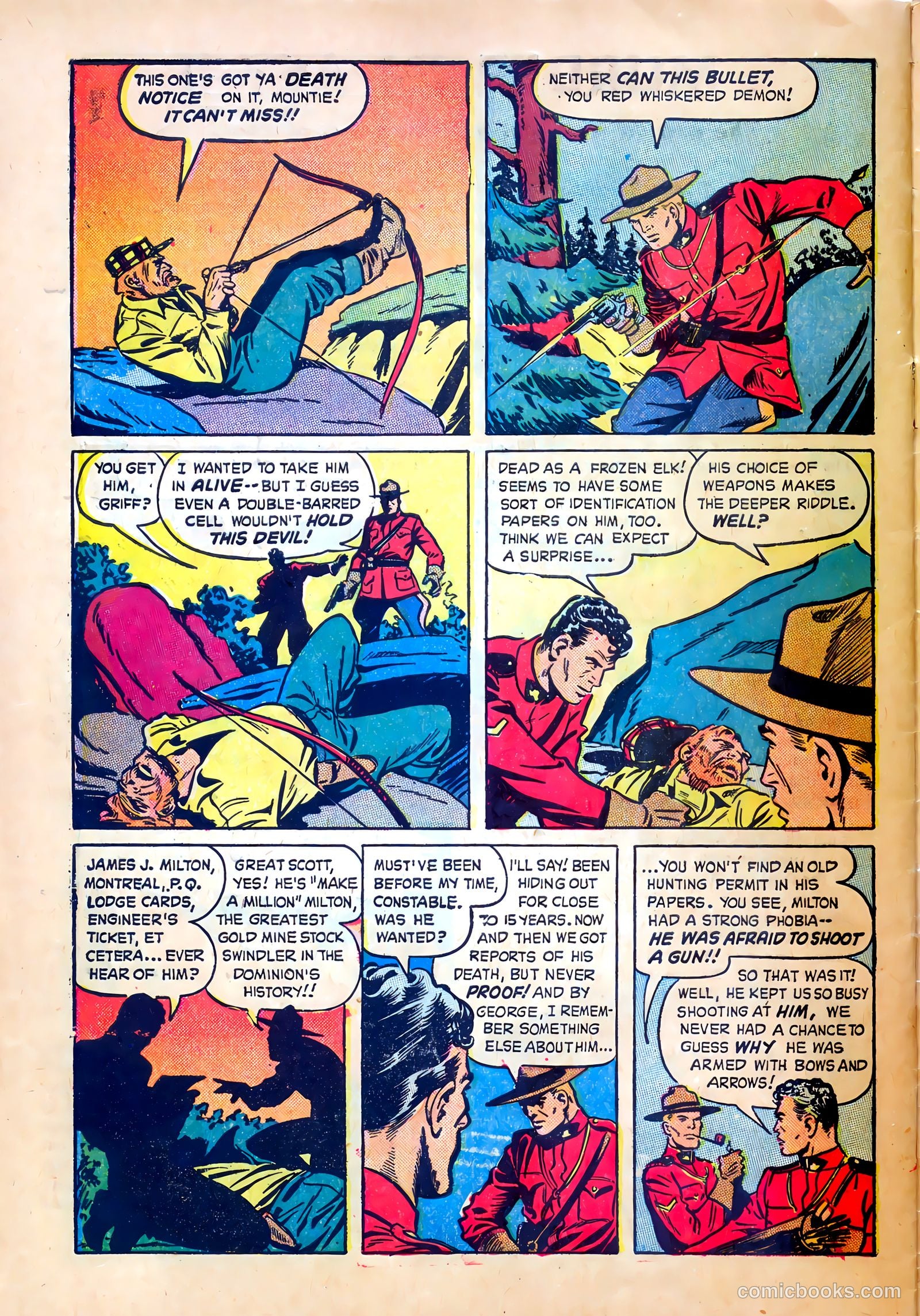 Northwest Mounties #3 (1949) — page 32 of 36