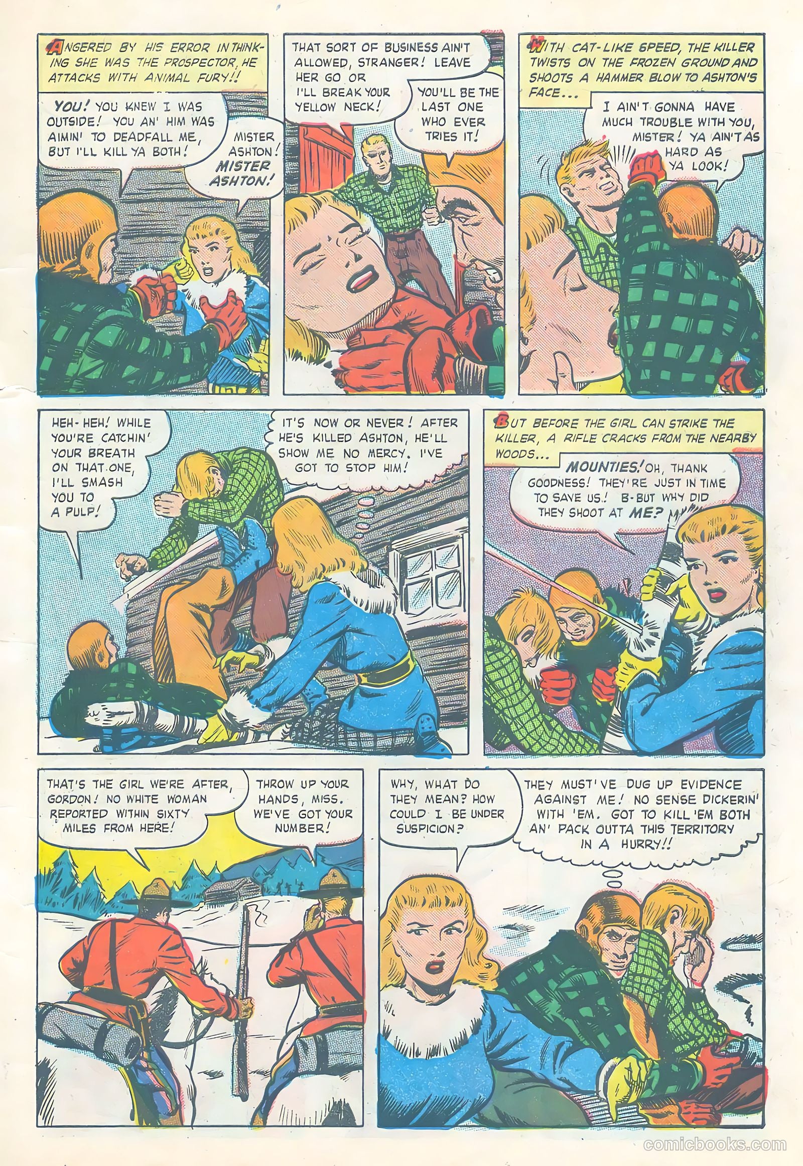 Northwest Mounties #4 (1949) — page 7 of 36